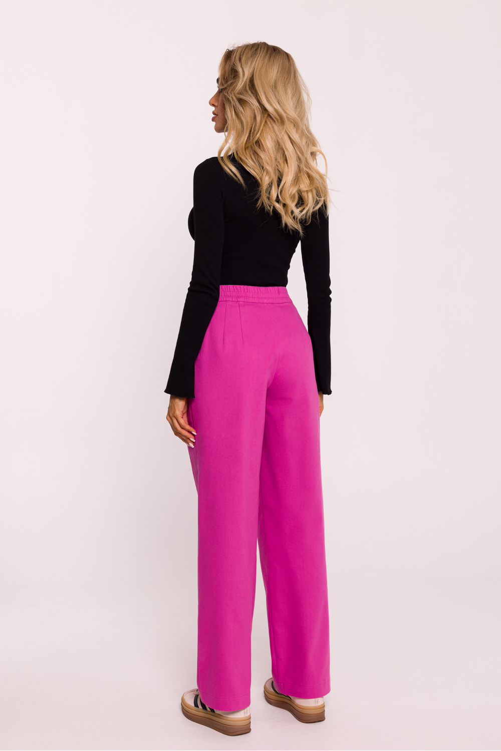 Spodnie Damskie Model MOE799 Pink - Moe199679 - Różowy - obrazek 2