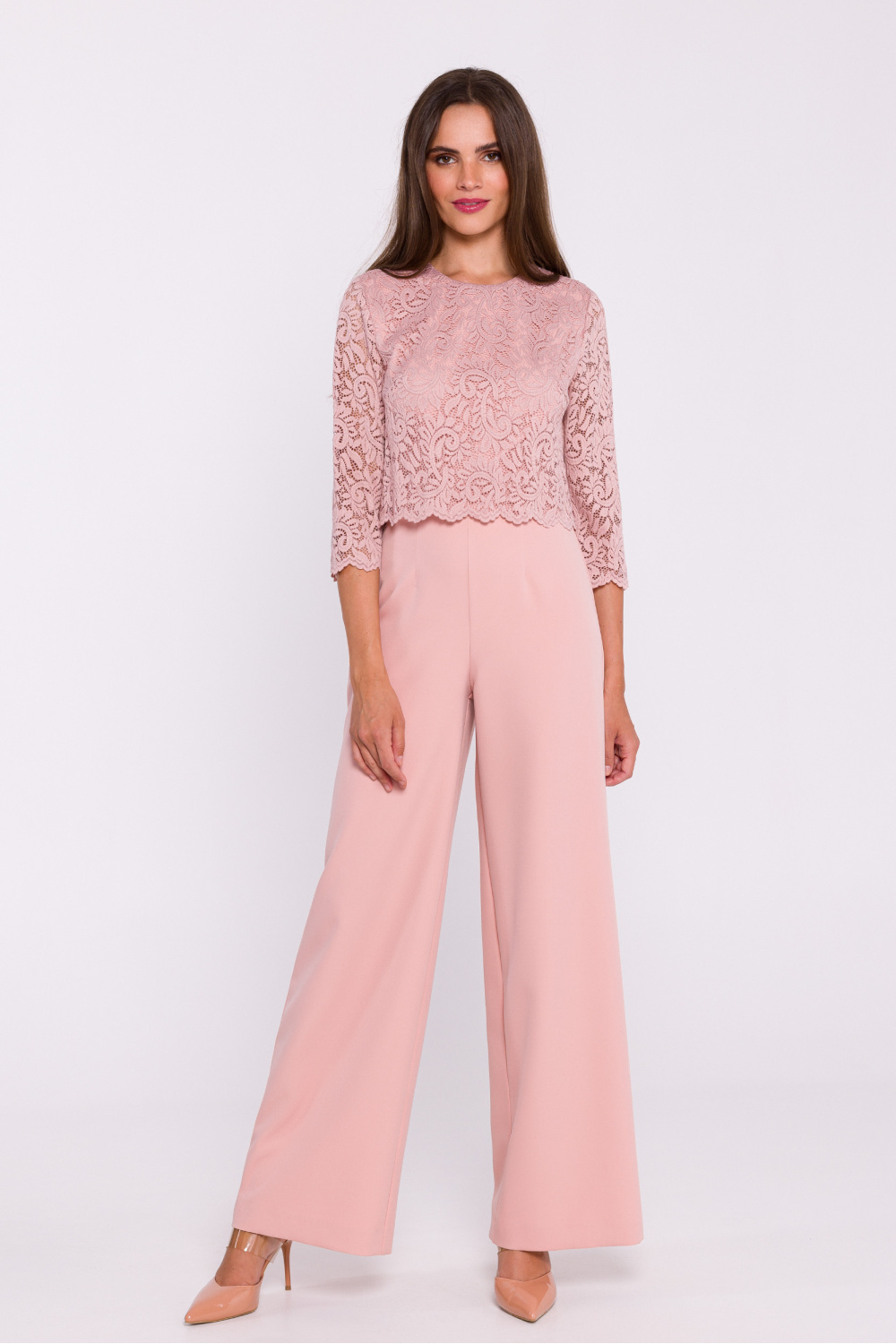 Kombinezon Model S381 Powder Pink - Stylove201102 - Różowy