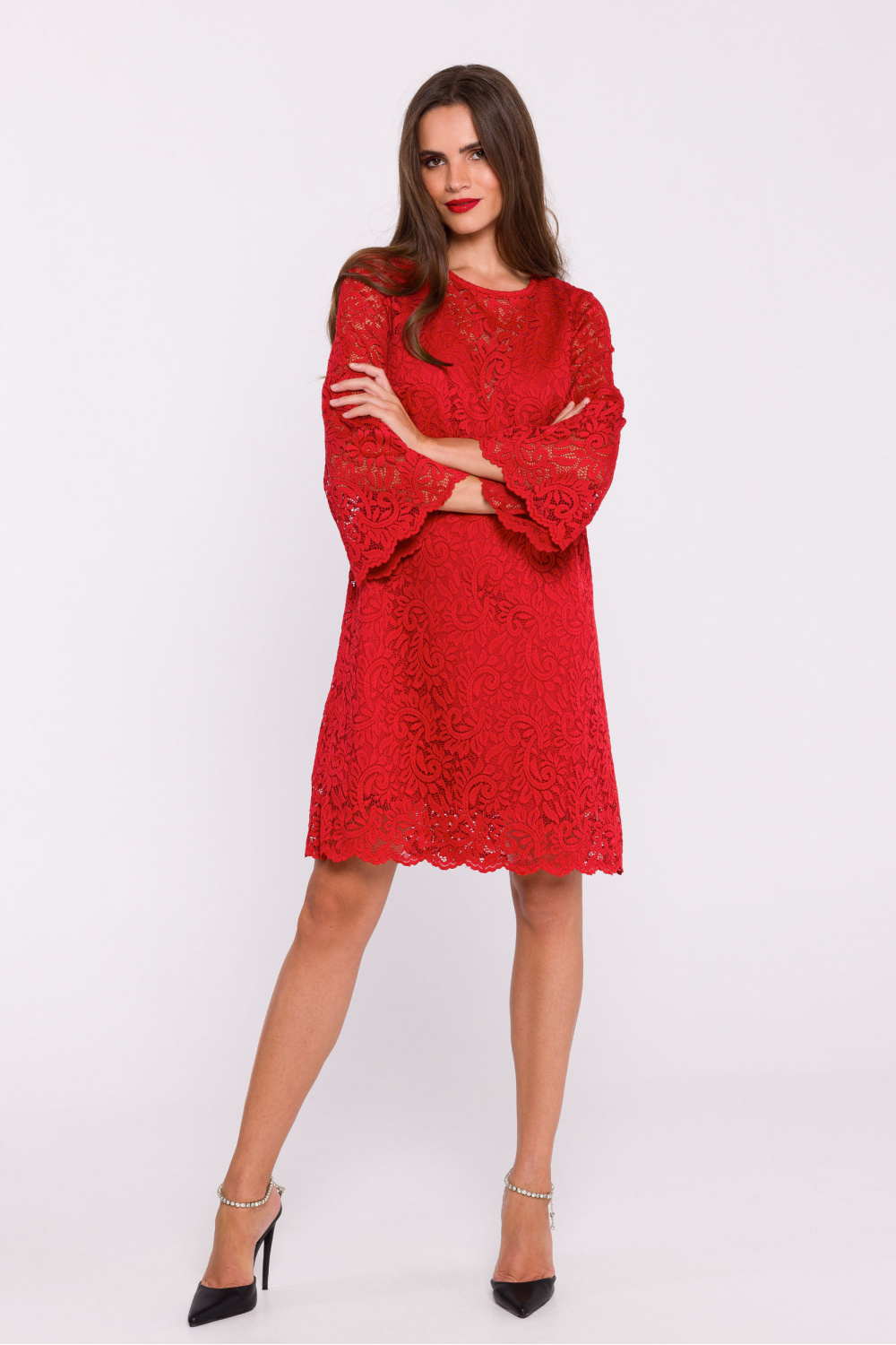 Sukienka Model S380 Red - Stylove201108 - Czerwony - obrazek 2