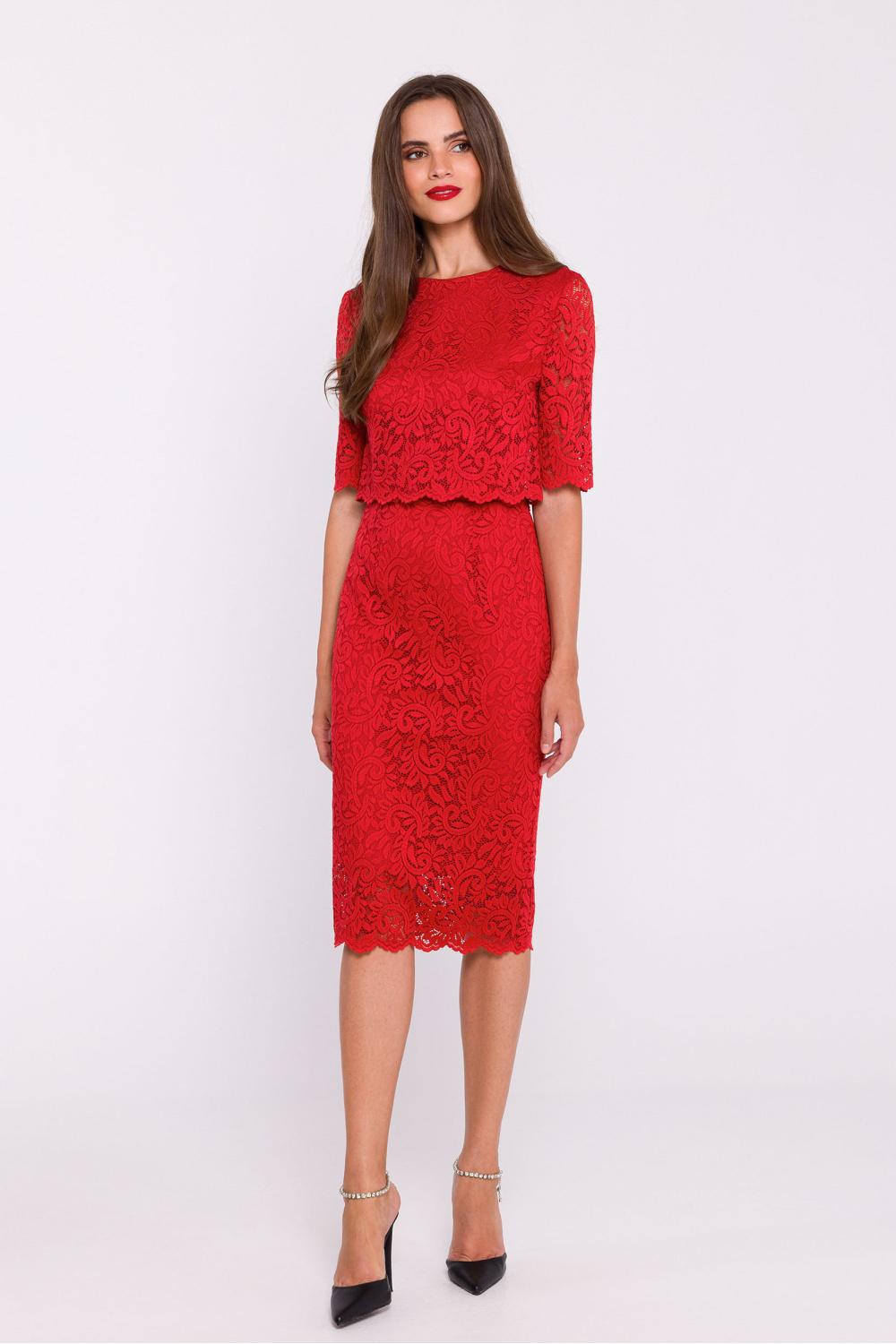 Sukienka Model S379 Red - Stylove201112 - Czerwony