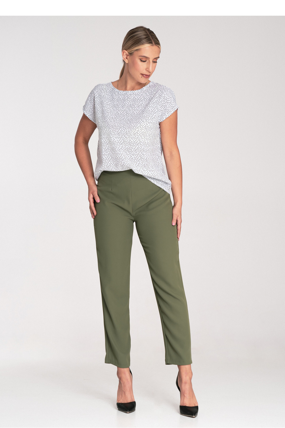 Bluzka Model M1048 Wzór 28 - Figl201431 - Wielokolorowy - obrazek 2