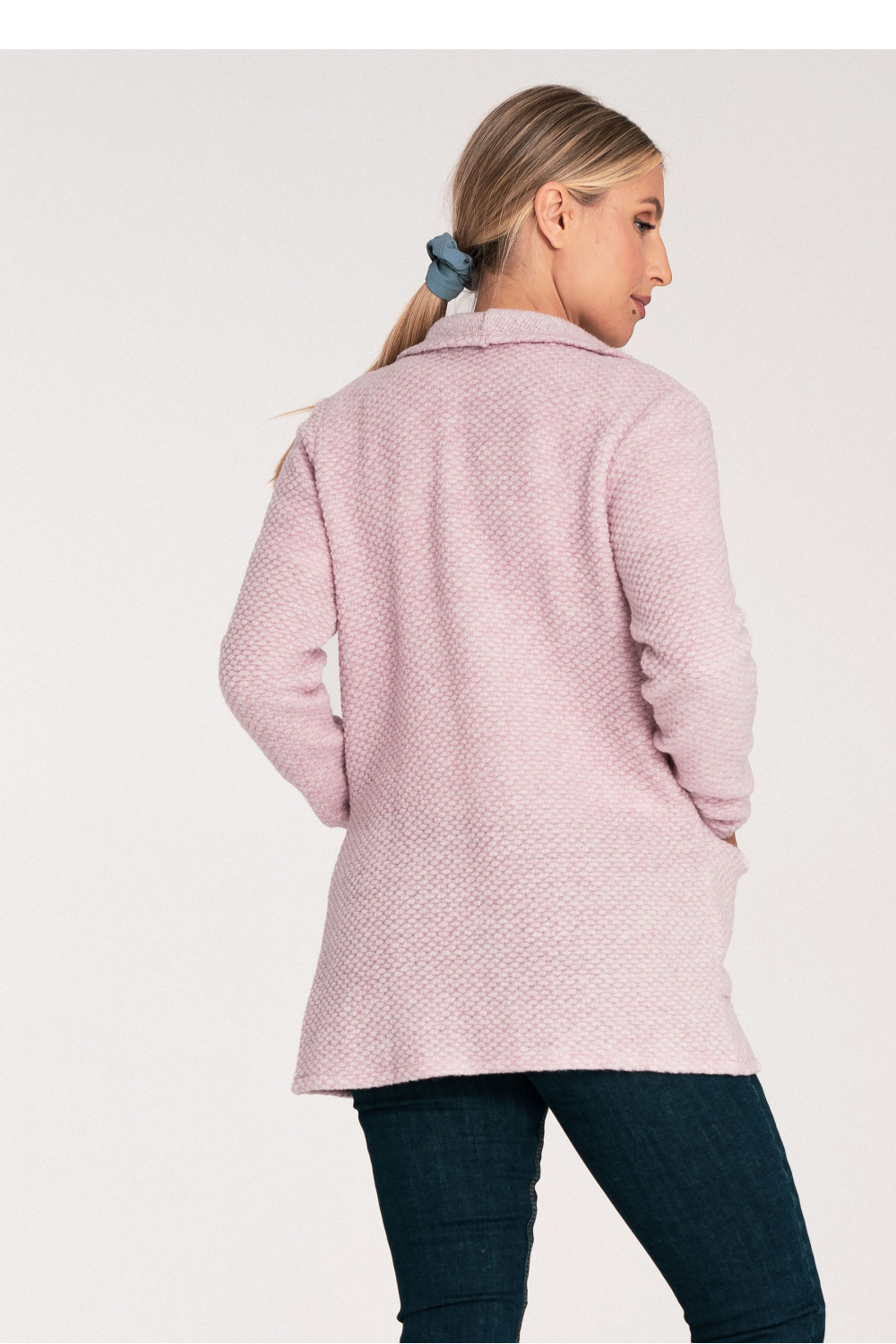 Sweter Kardigan Model M1043 Pink - Figl201436 - Różowy - obrazek 3