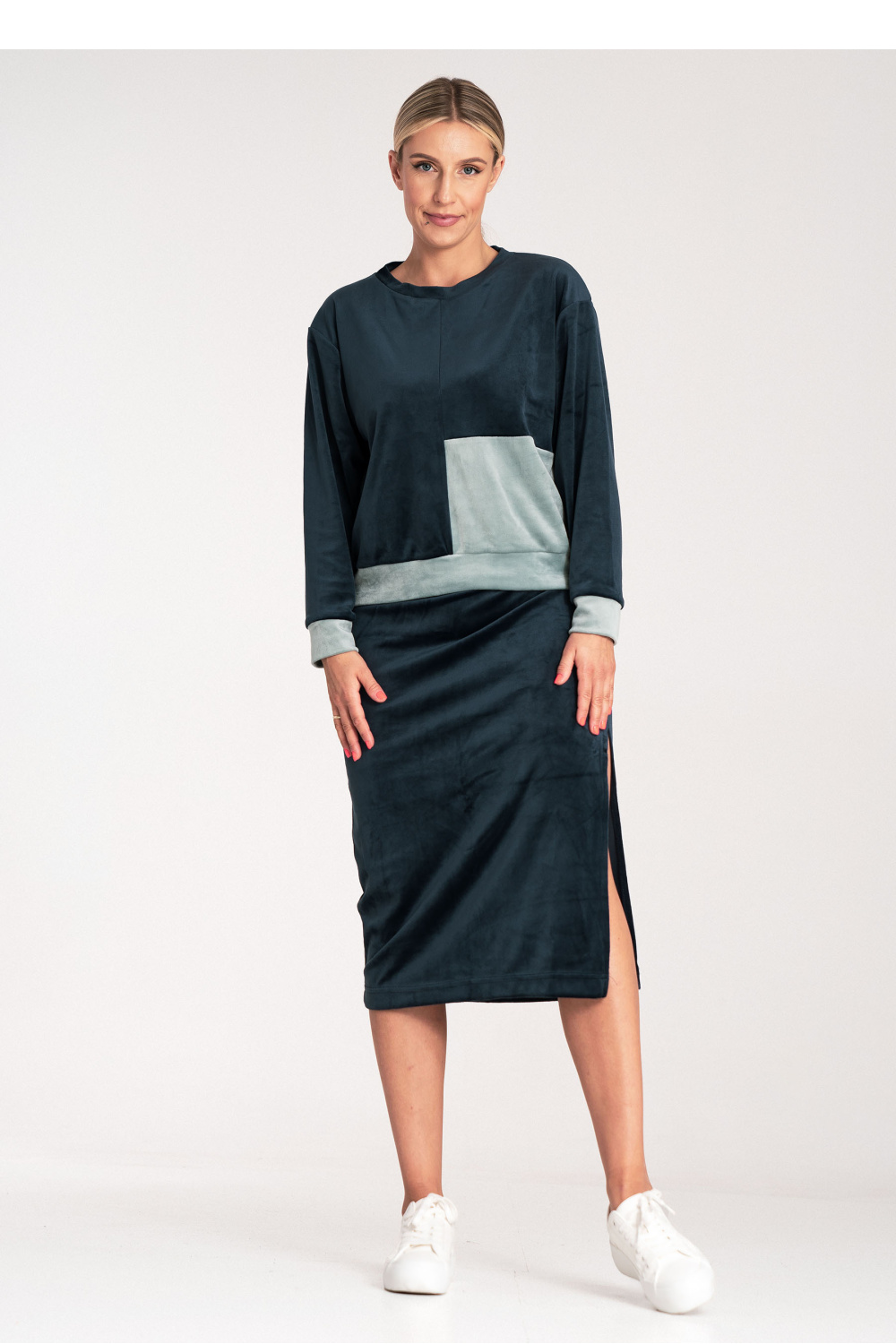 Spódnica Komplet Model M1036 Navy - Figl201451 - Granatowy