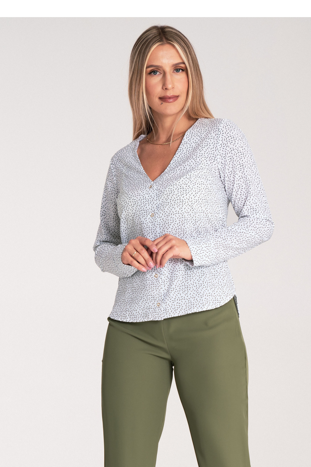 Koszula Damska Model M1047 Wzór 28 - Figl201463 - Wielokolorowy