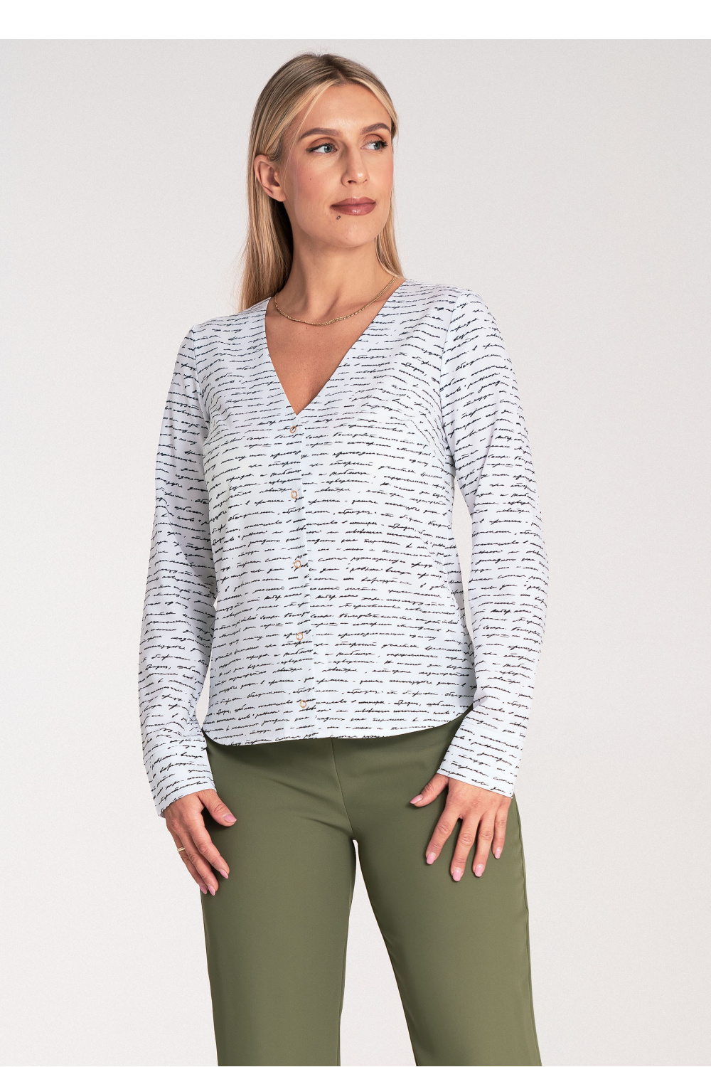 Koszula Damska Model M1047 Wzór 25 - Figl201465 - Wielokolorowy