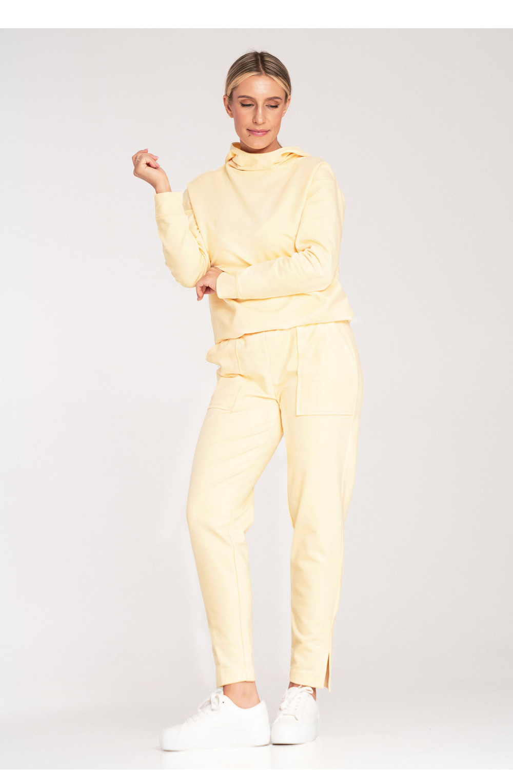 Spodnie Dresowe Model M1035 Yellow - Figl201476 - Żółty - obrazek 2