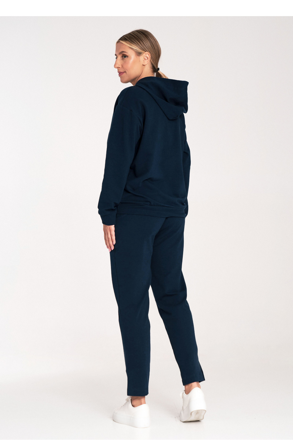 Bluza Damska Model M1034 Navy - Figl201488 - Granatowy - obrazek 3