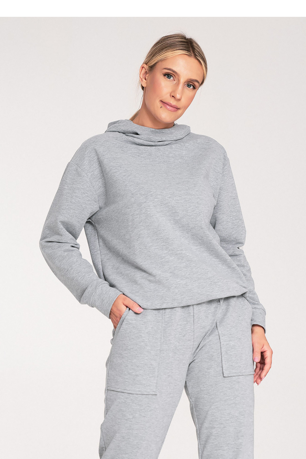 Bluza Damska Model M1034 Grey - Figl201489 - Szary