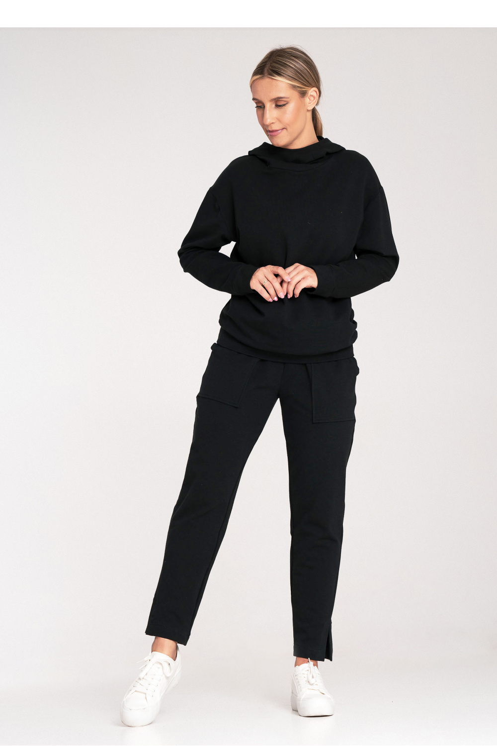 Bluza Damska Model M1034 Black - Figl201490 - Czarny - obrazek 2