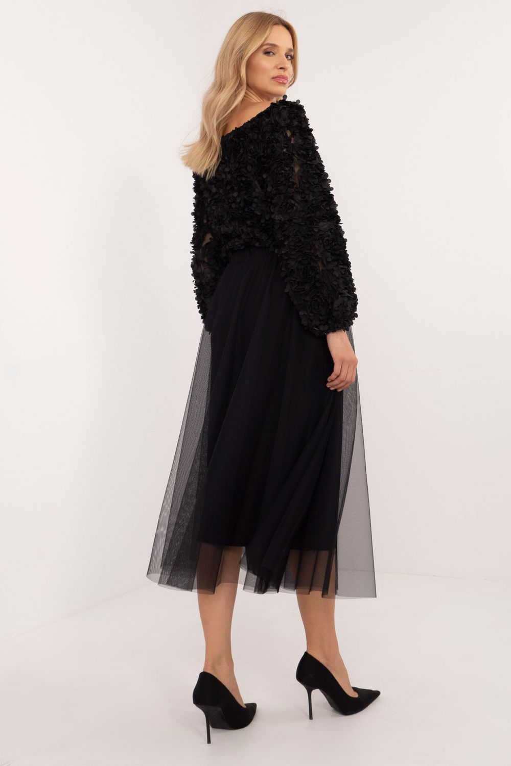 Spódnica Model DHJ-SD-19568.13X Black - Italy Moda201596 - Czarny - obrazek 3