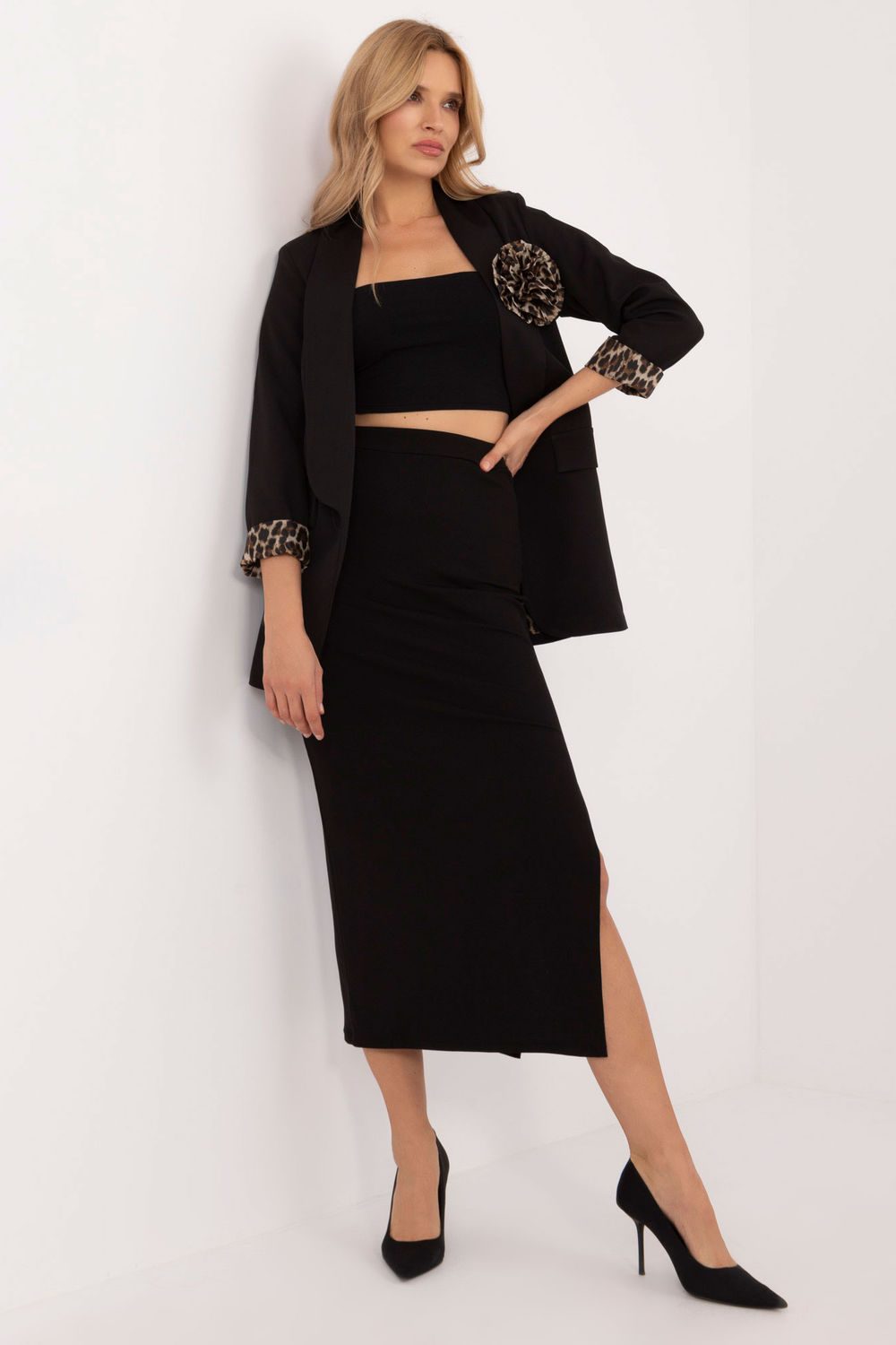 Spódnica Model MI-SD-20730.69 Black - Italy Moda201604 - Czarny