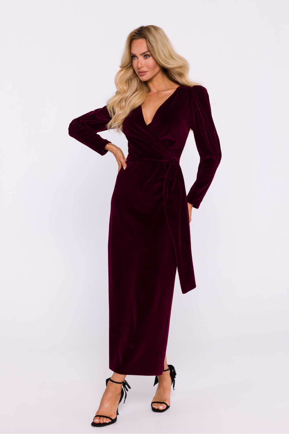 Sukienka Model MOE828 Bordo - Moe201668 - Czerwony