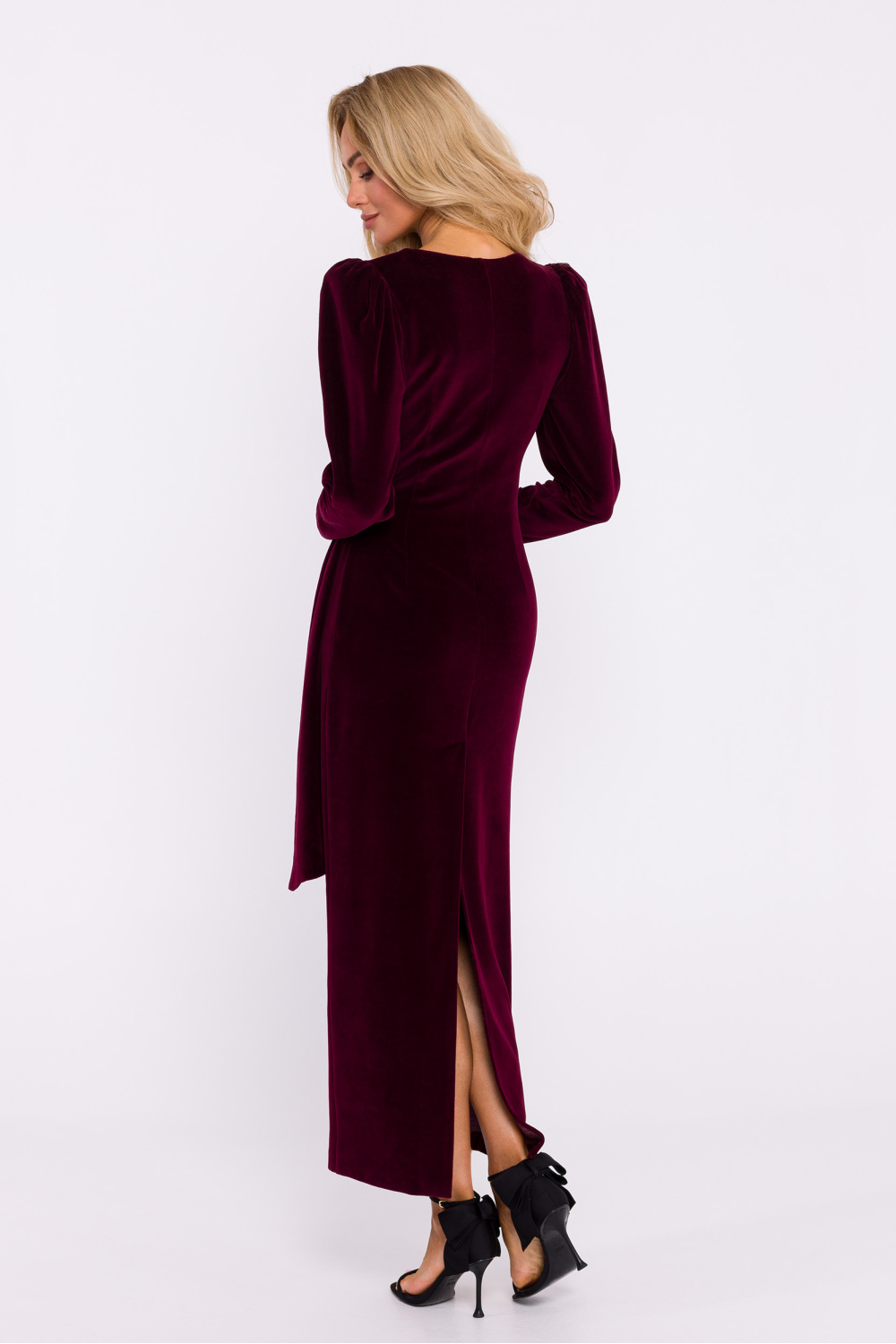 Sukienka Model MOE828 Bordo - Moe201668 - Czerwony - obrazek 2