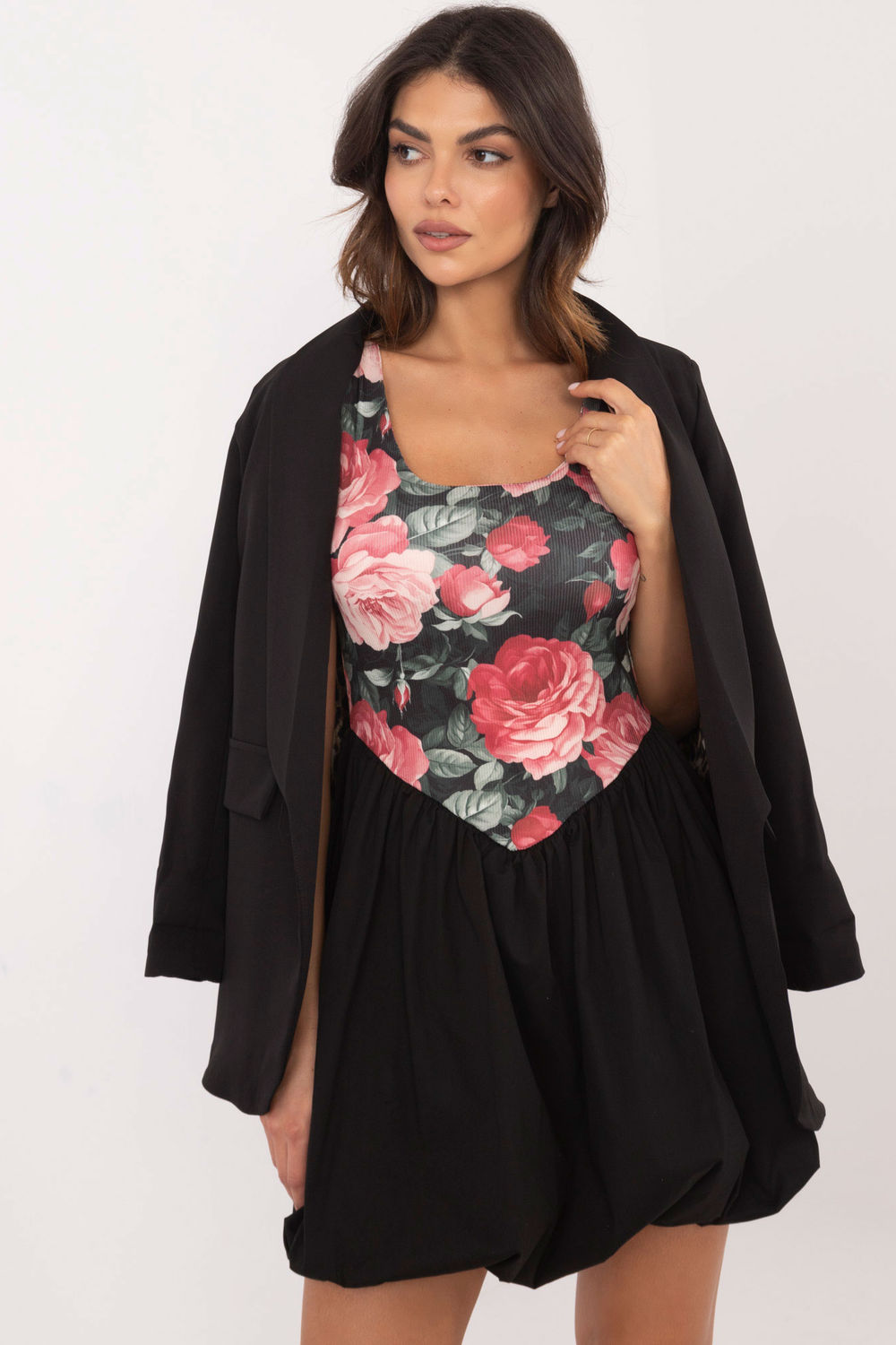 Sukienka Model DHJ-SK-19805-2.65 Black/Pink - Italy Moda201785 - Czarny