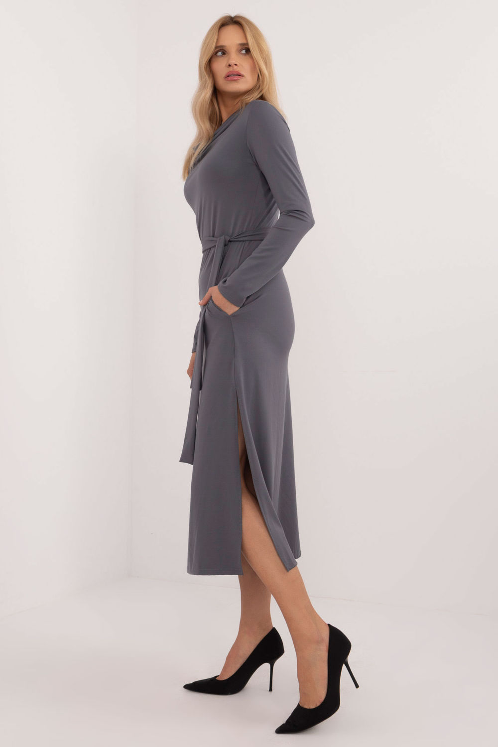 Sukienka Model LK-SK-509792.21P Dark Grey - Lakerta201961 - Szary - obrazek 2