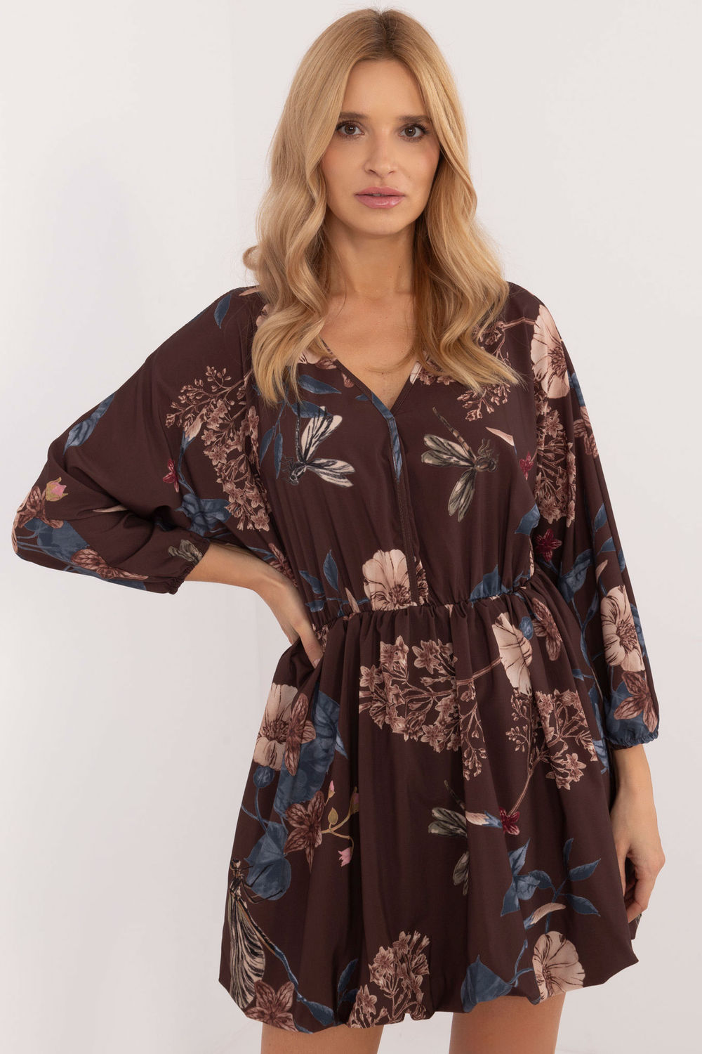 Sukienka Model DHJ-SK-19861-3.11 Brown - Italy Moda202009 - Brązowy