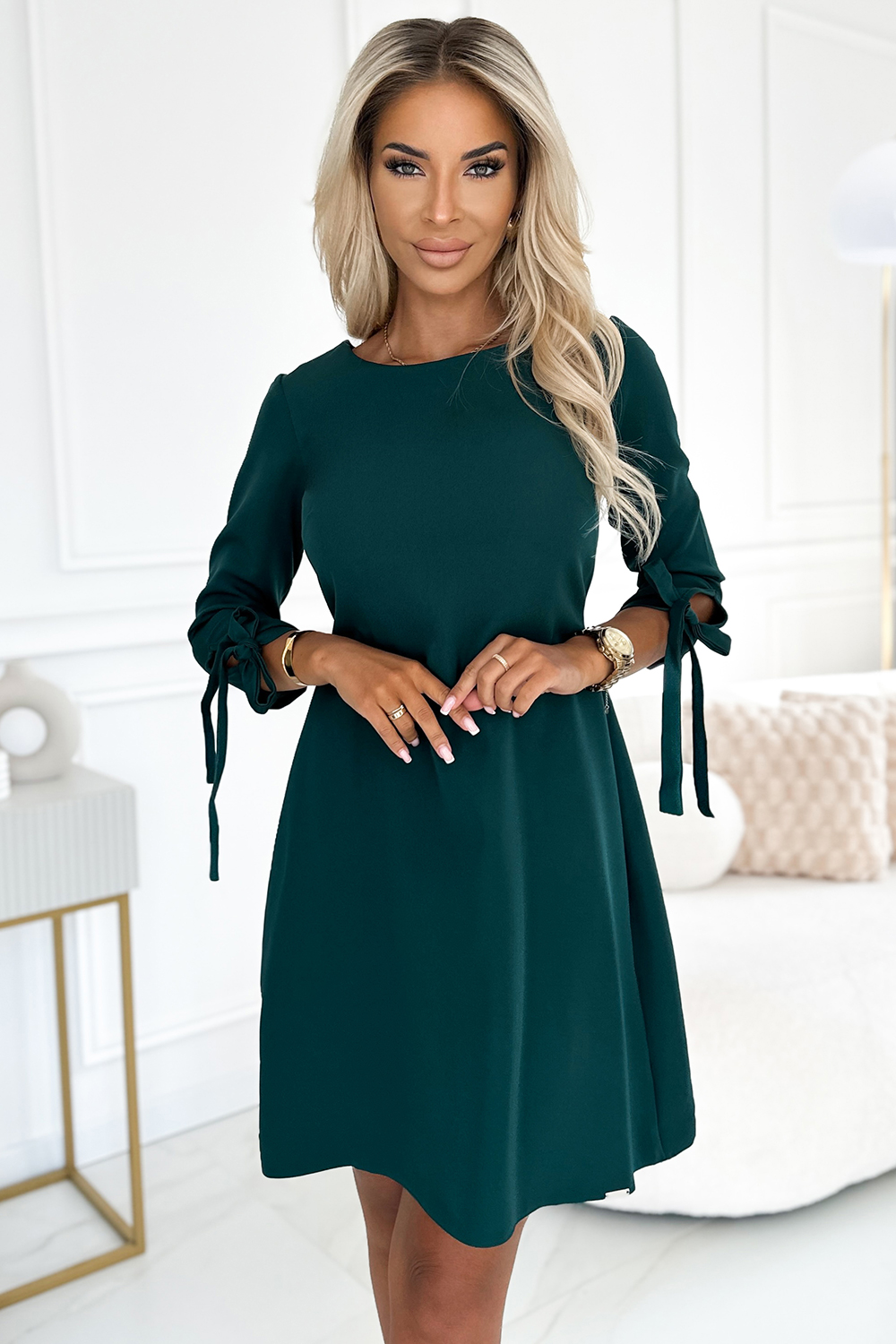 Sukienka Model Alice 195-11 Bottle Green - Numoco202296 - Zielony