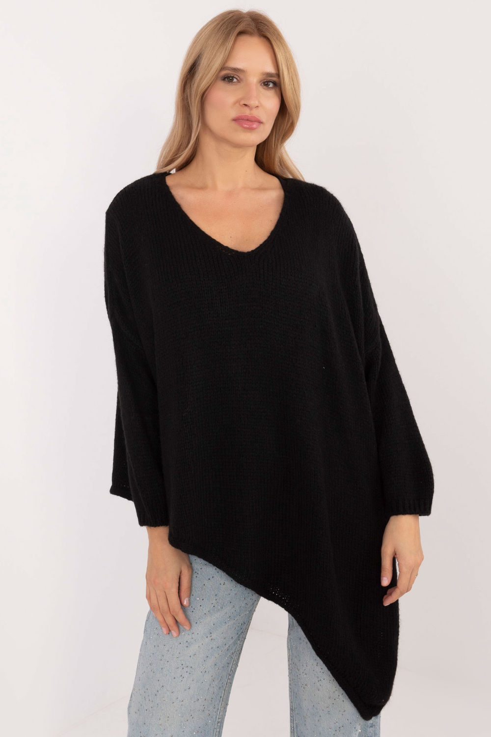 Sweter Damski Model TW-SW-BI-1925.85 Black - Och Bella202297 - Czarny