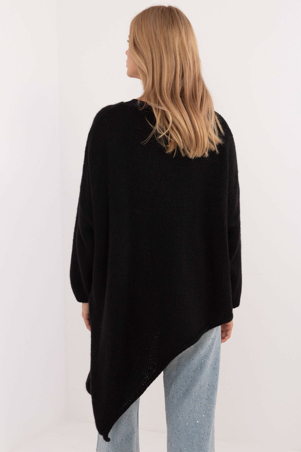 Sweter Damski Model TW-SW-BI-1925.85 Black - Och Bella202297 - Czarny - obrazek 3
