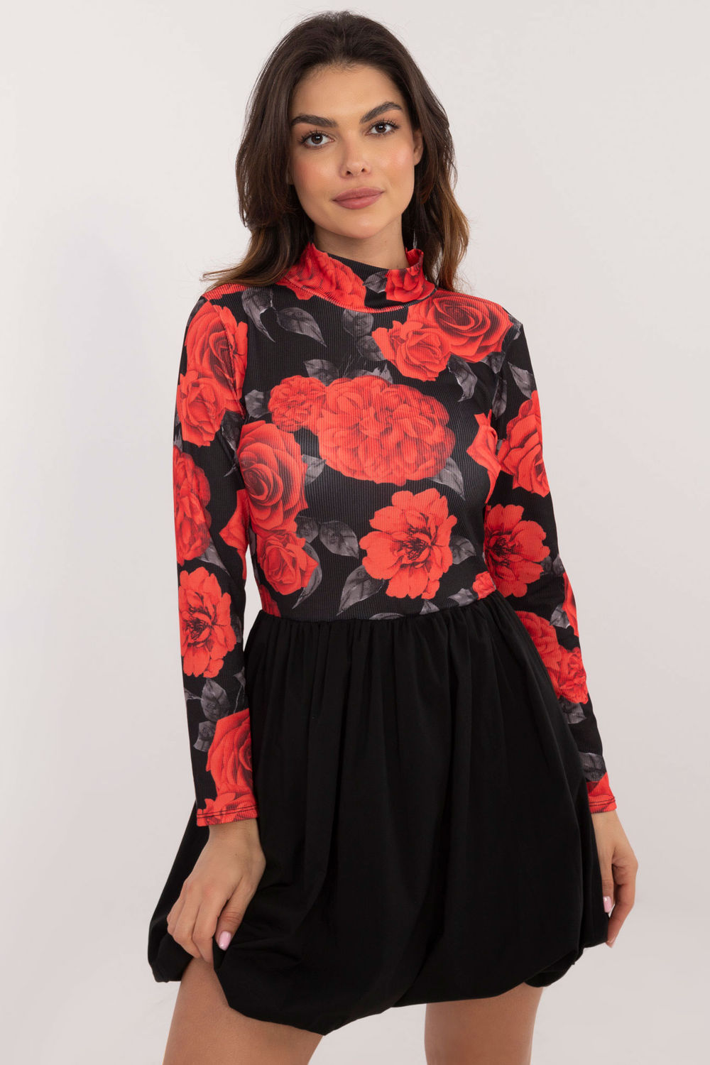 Sukienka Model DHJ-SK-19959.35 Black/Red - Italy Moda202430 - Czarny
