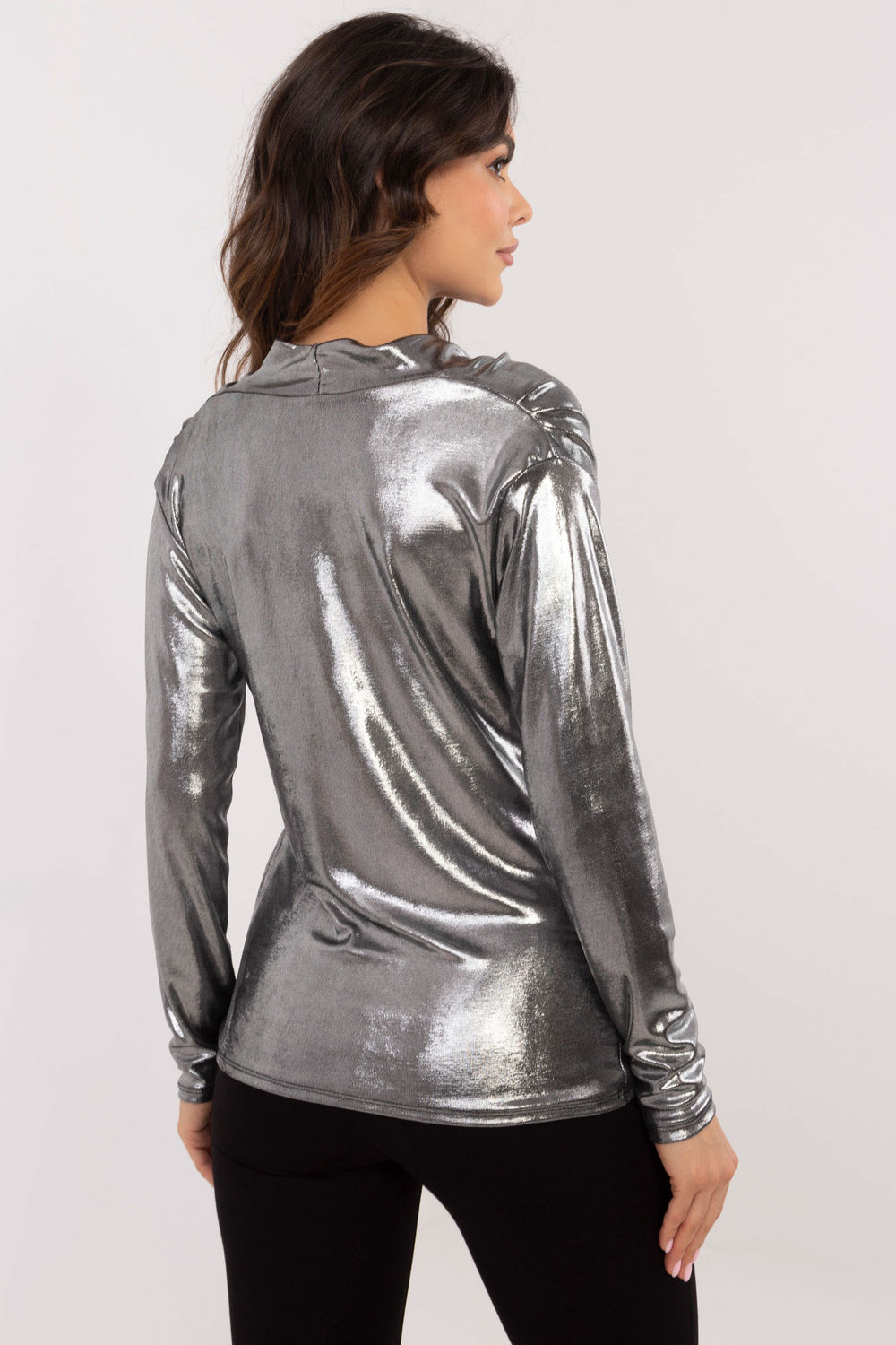 Bluzka Model DHJ-BZ-15268.30 Silver - Italy Moda202692 - Szary - obrazek 3