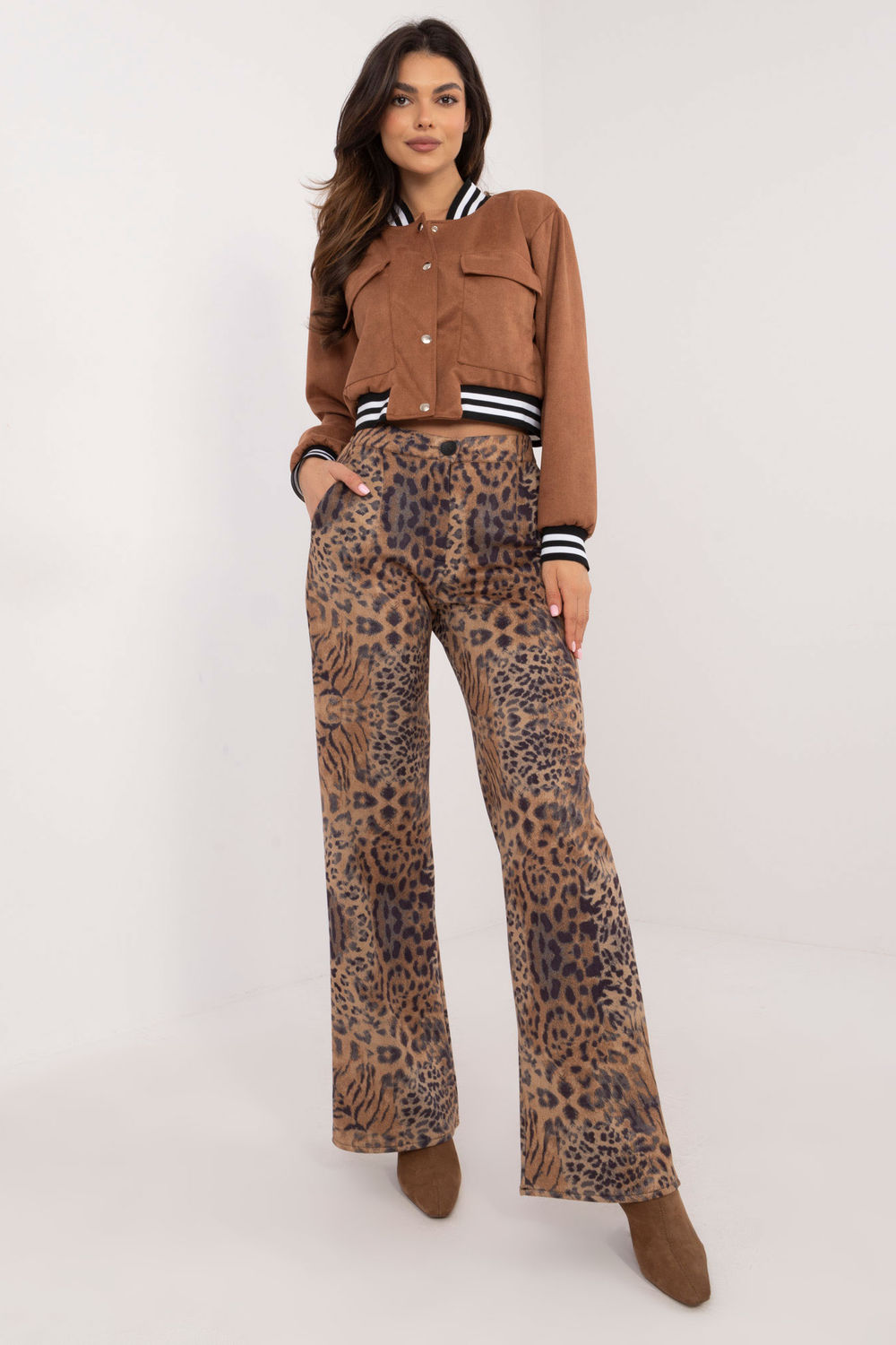 Spodnie Damskie Model LK-SP-509798.67 Camel - Lakerta202929 - Brązowy