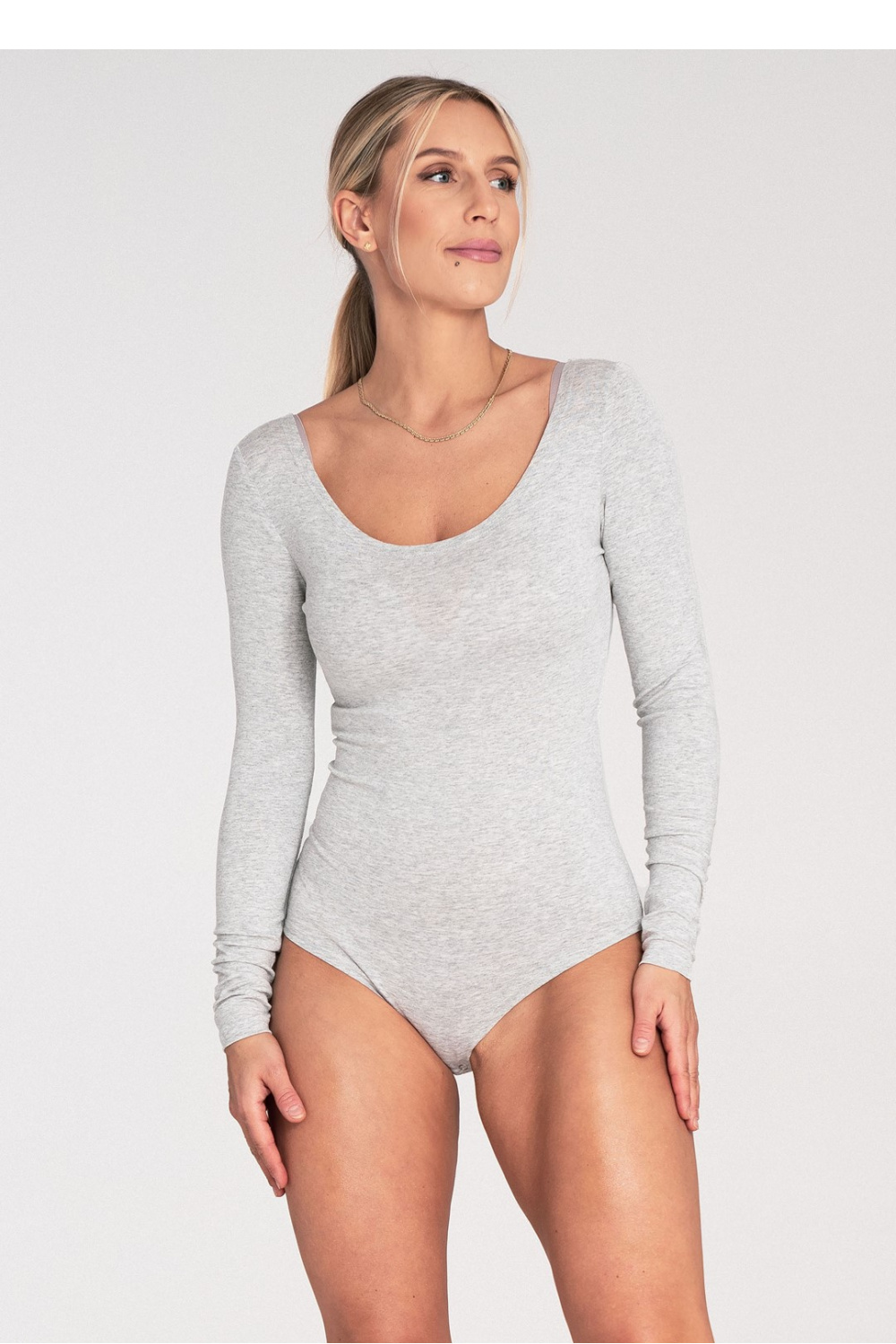 Body Model M1038 Grey/Melange - Figl203119 - Szary