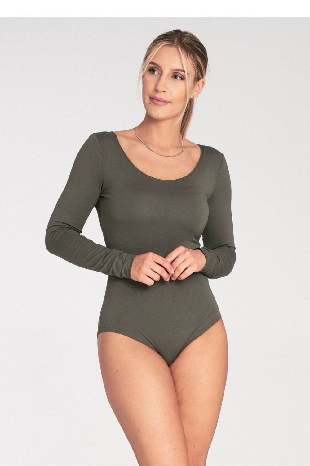 Body Model M1038 Olive - Figl203120 - Zielony
