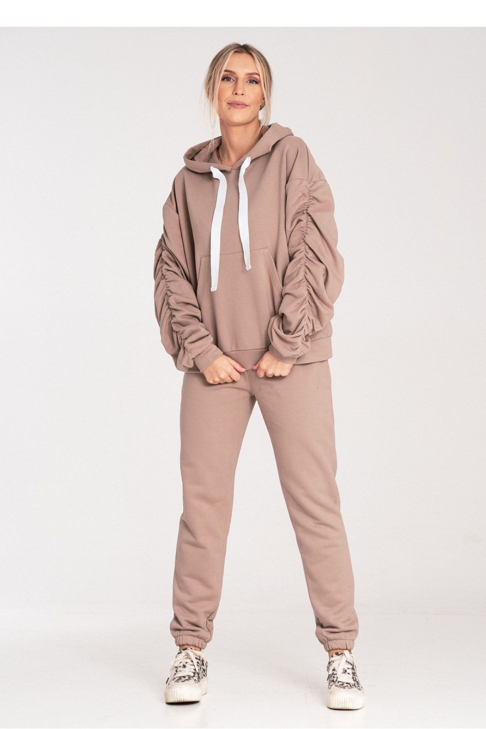 Spodnie Dresowe Model M1056 Beige - Figl203127 - Beżowy - obrazek 2