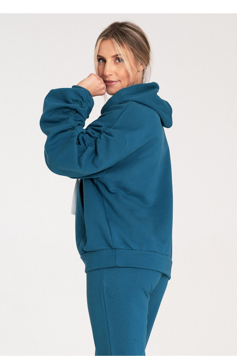 Bluza Damska Model M1055 Blue - Figl203133 - Niebieski - obrazek 3