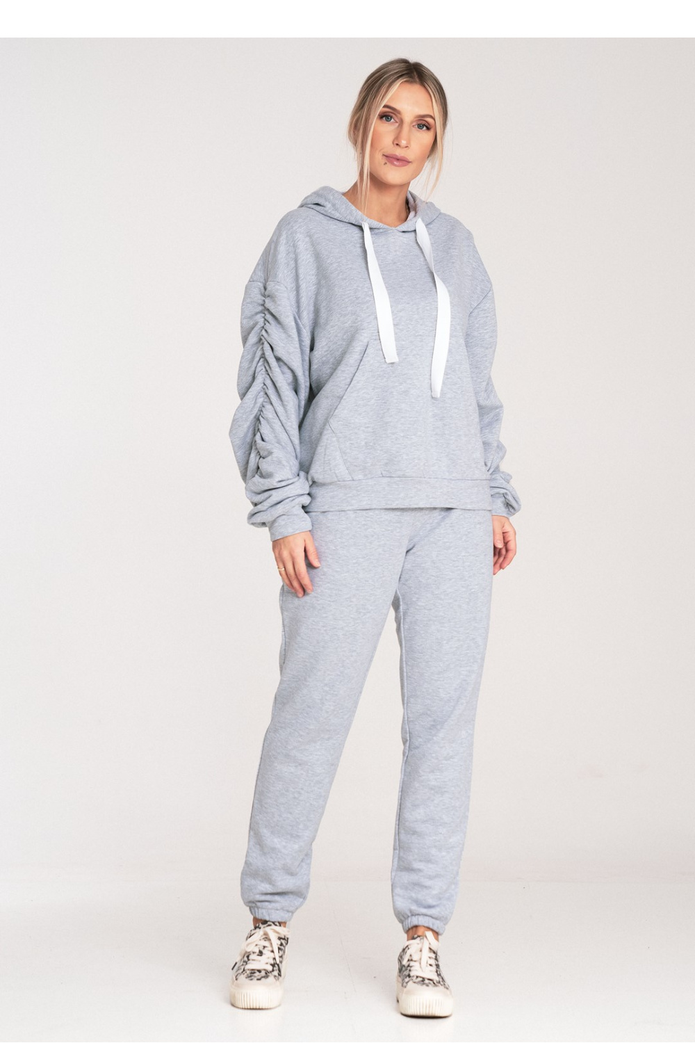 Bluza Damska Model M1055 Grey - Figl203134 - Szary - obrazek 2