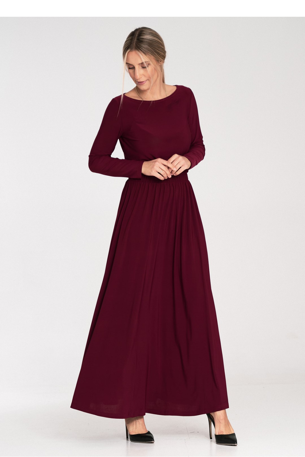 Sukienka Model M1052 Bordo - Figl203137 - Czerwony