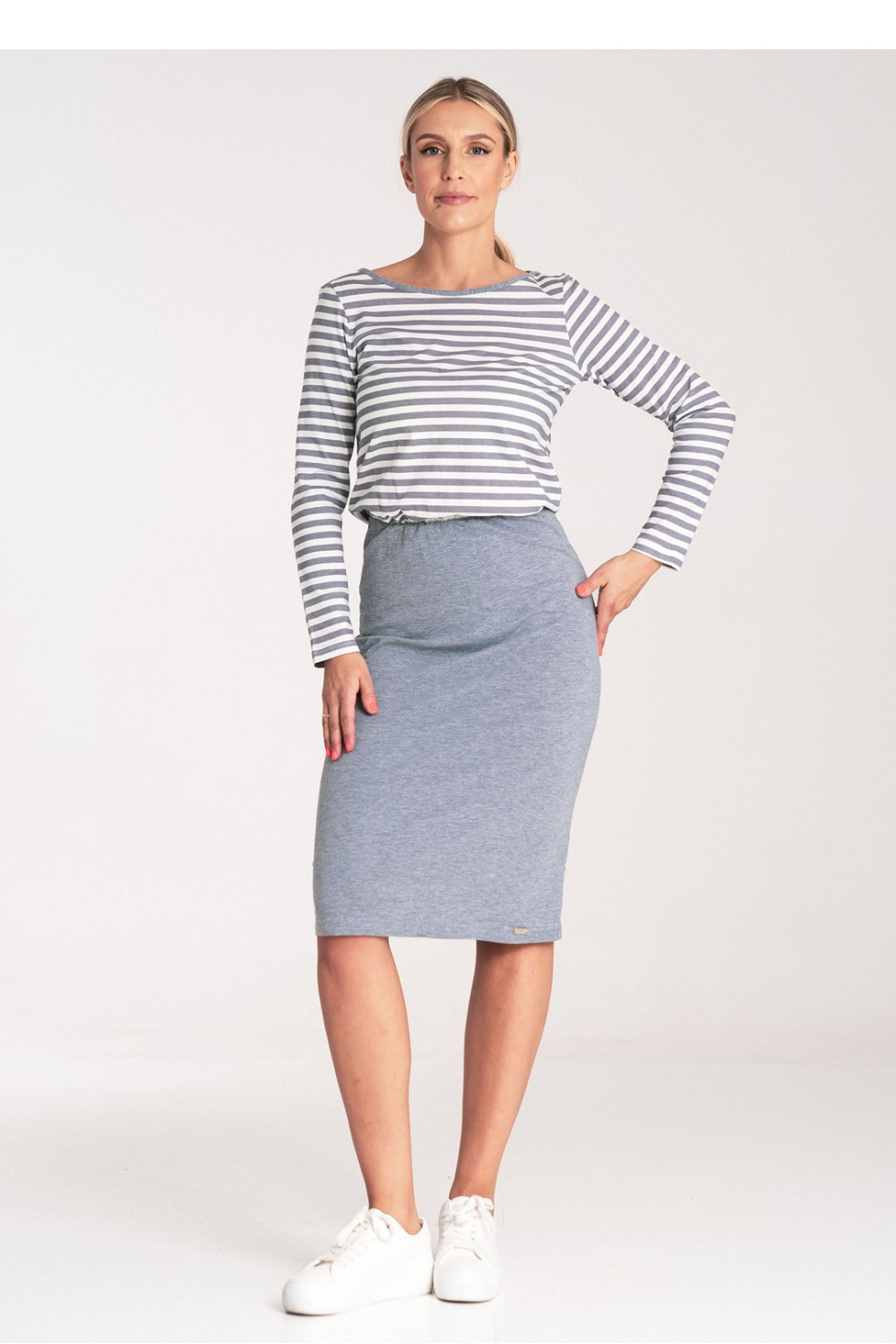 Sukienka Model M1057 Grey - Figl203148 - Szary