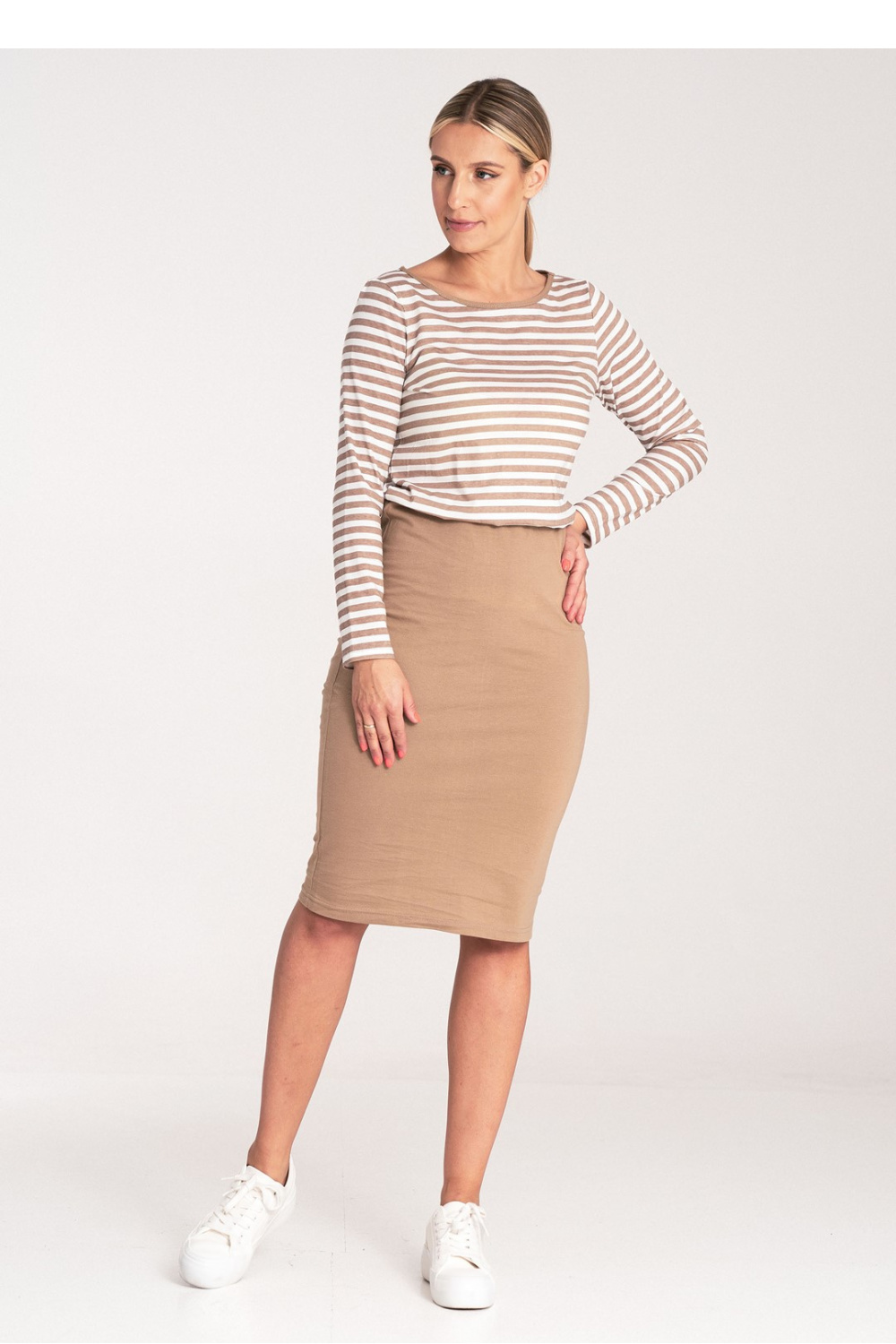 Sukienka Model M1057 Beige - Figl203150 - Beżowy