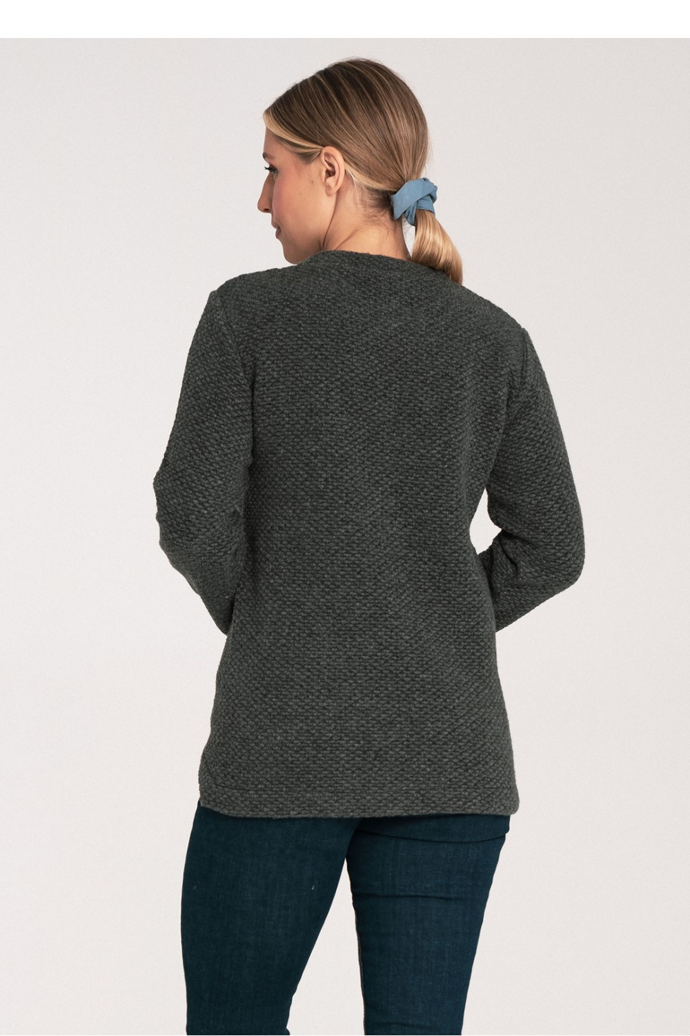 Sweter Damski Model M1044 Dark Grey - Figl203153 - Szary - obrazek 3
