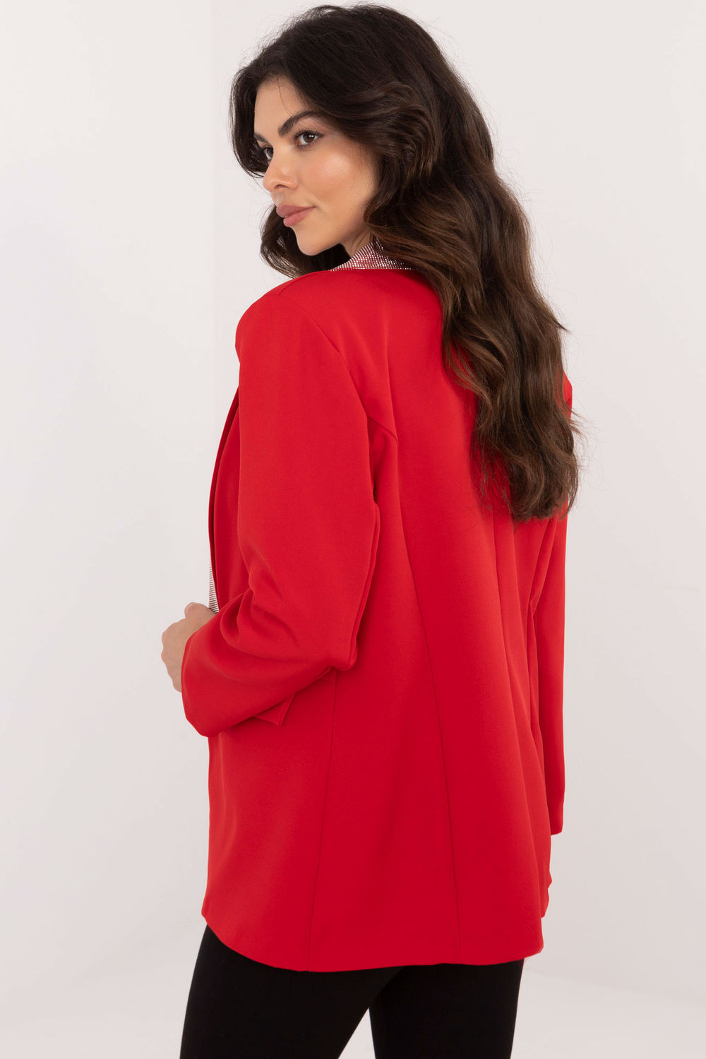 Marynarka Model DHJ-MA-19926.85P Red - Italy Moda203332 - Czerwony - obrazek 3