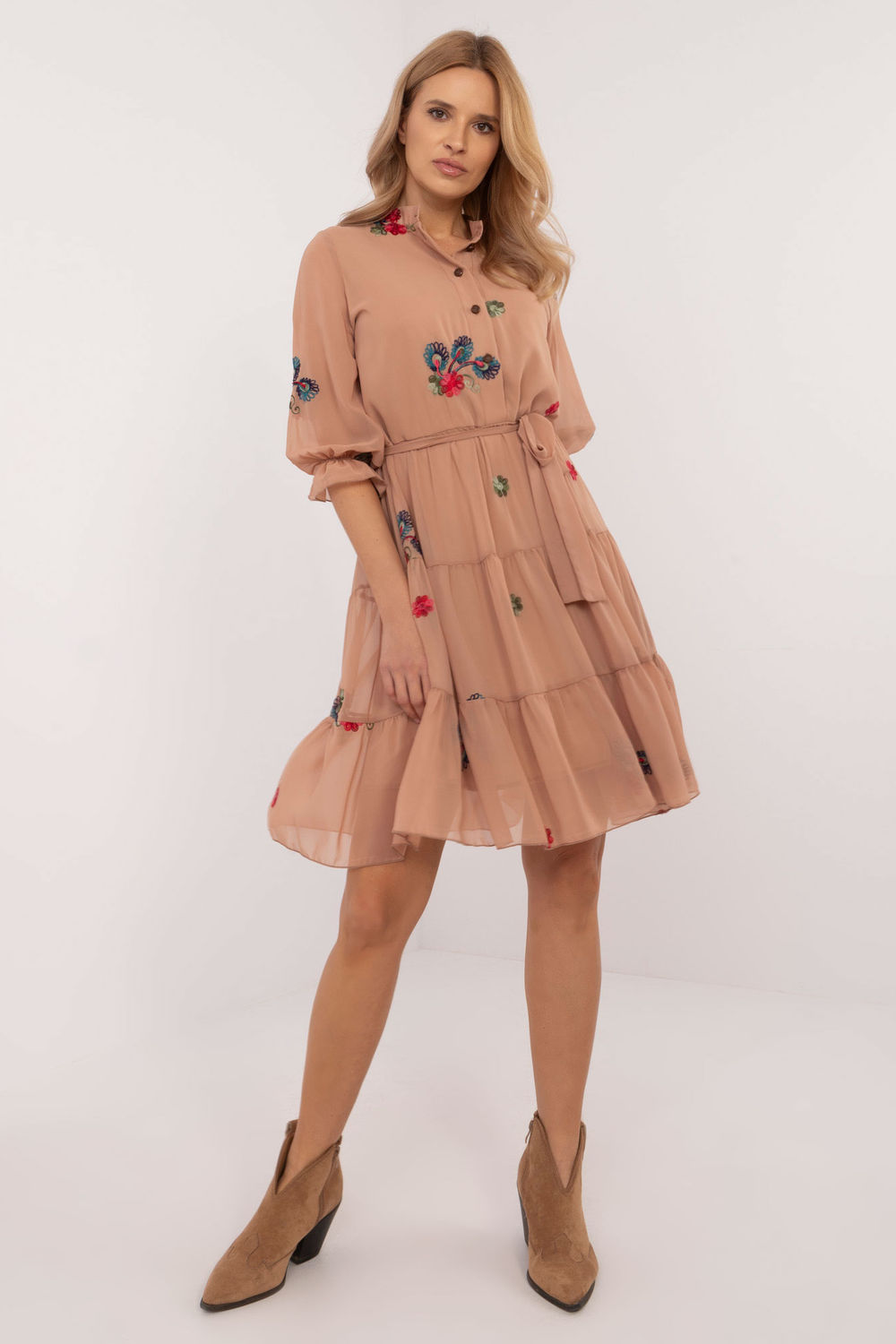 Sukienka Model LK-SK-509768.34 Camel - Lakerta203866 - Brązowy