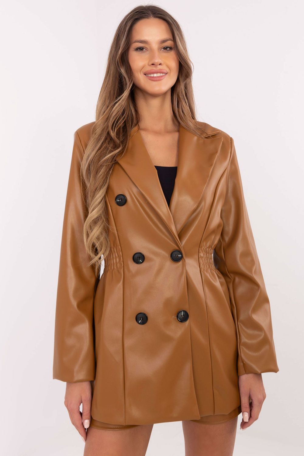 Marynarka Model DHJ-MA-A8683.37 Camel - Italy Moda203938 - Brązowy