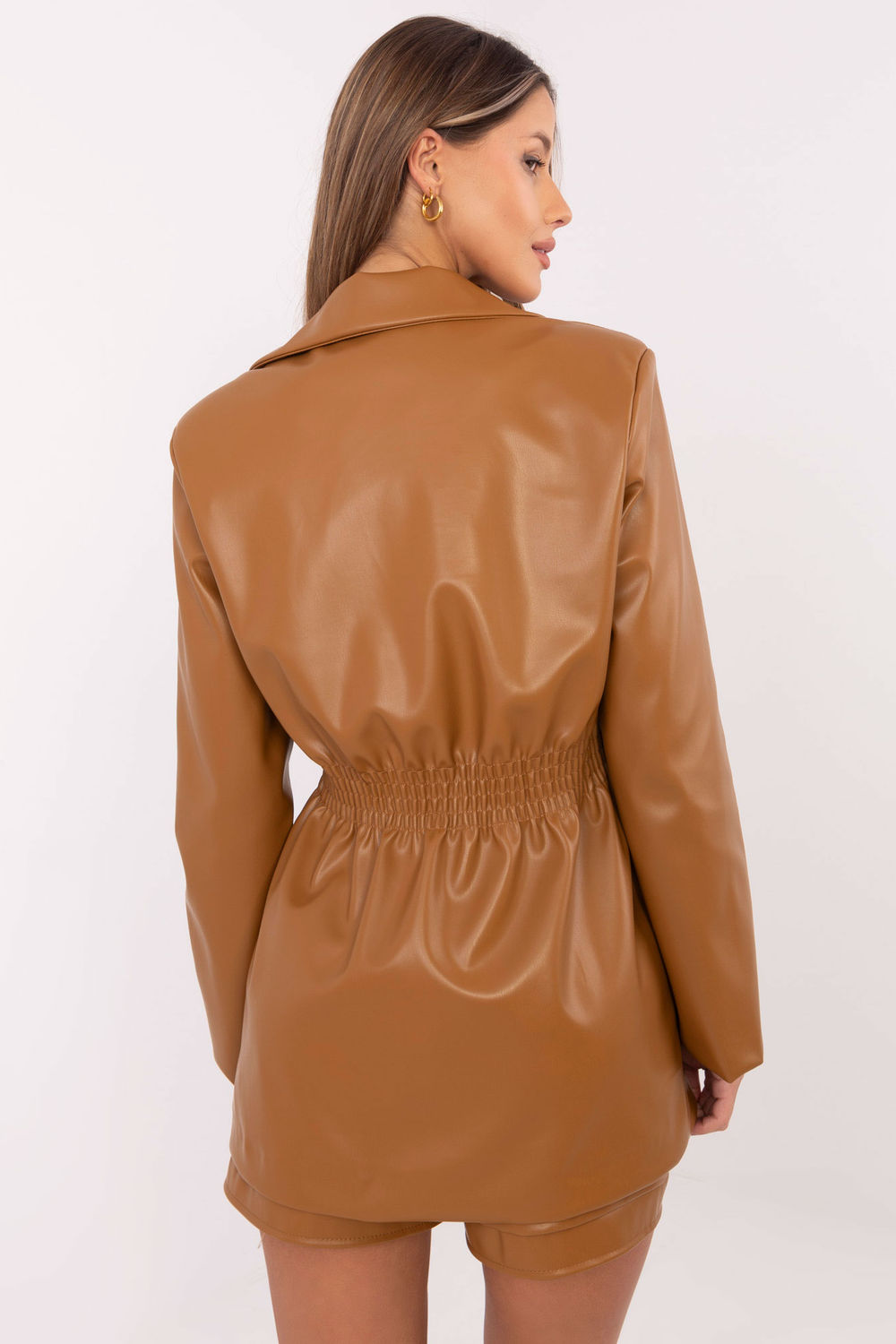 Marynarka Model DHJ-MA-A8683.37 Camel - Italy Moda203938 - Brązowy - obrazek 3