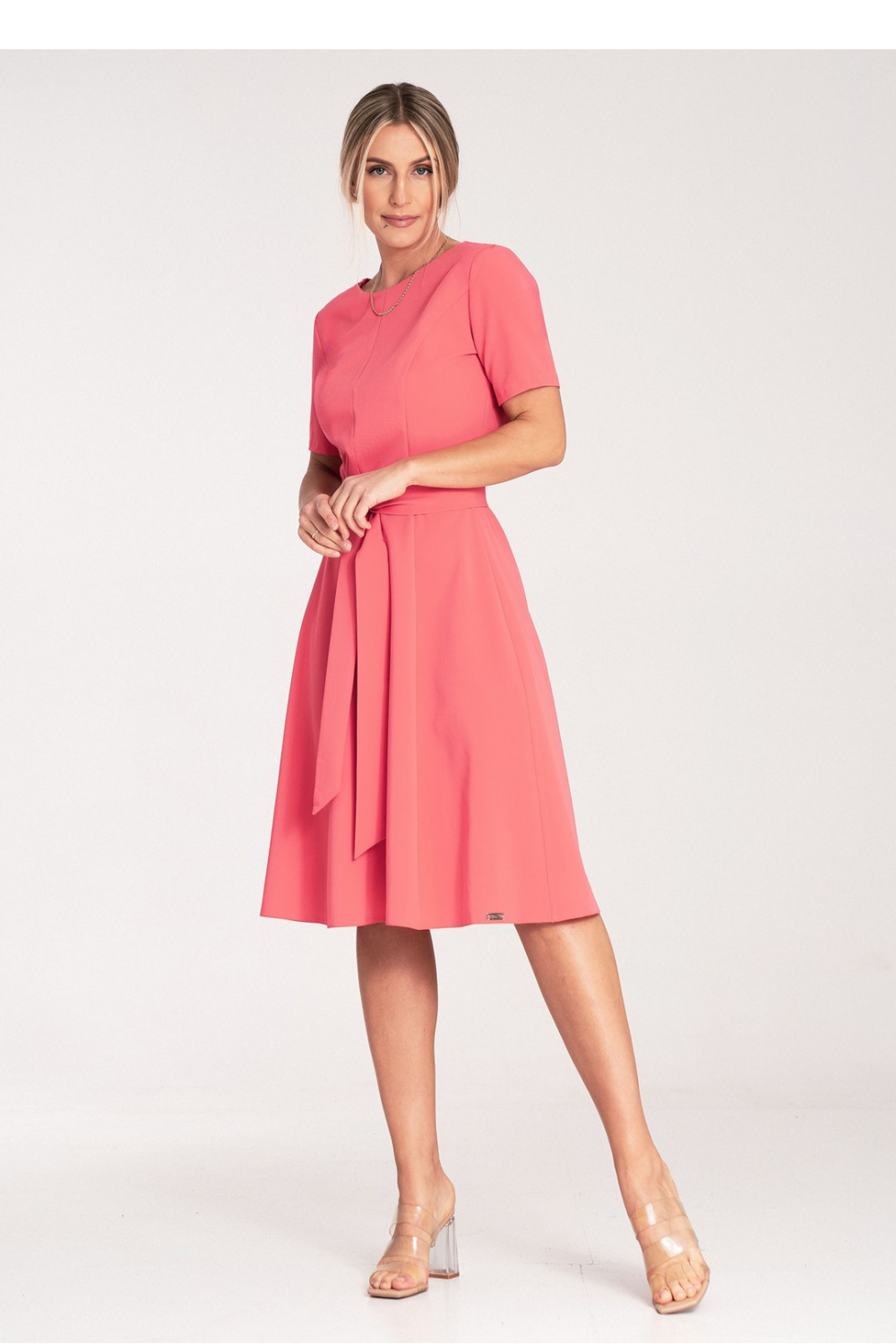 Sukienka Model M1069 Coral - Figl204294 - Różowy - obrazek 2
