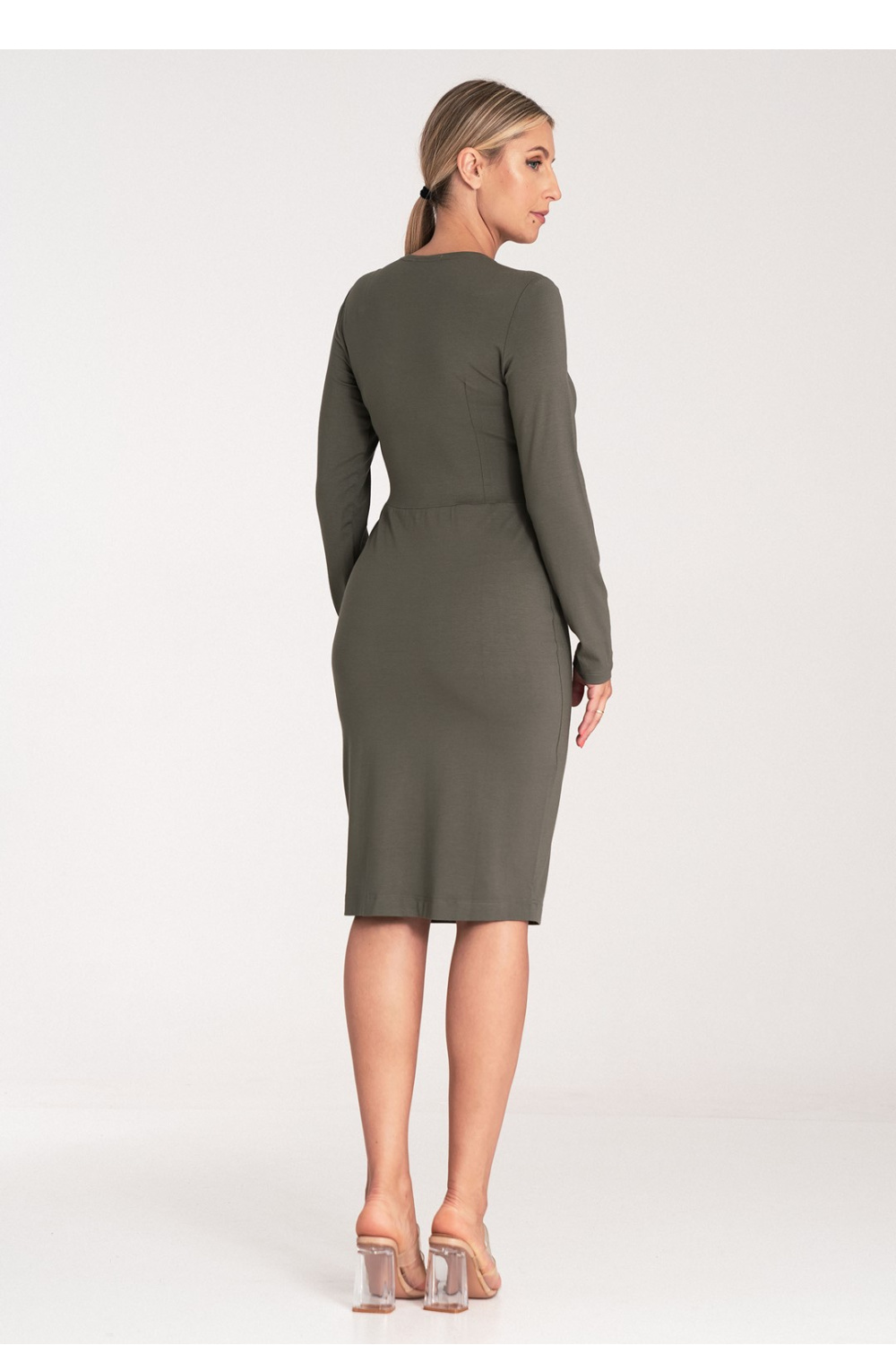 Sukienka Model M1078 Olive - Figl204308 - Zielony - obrazek 3