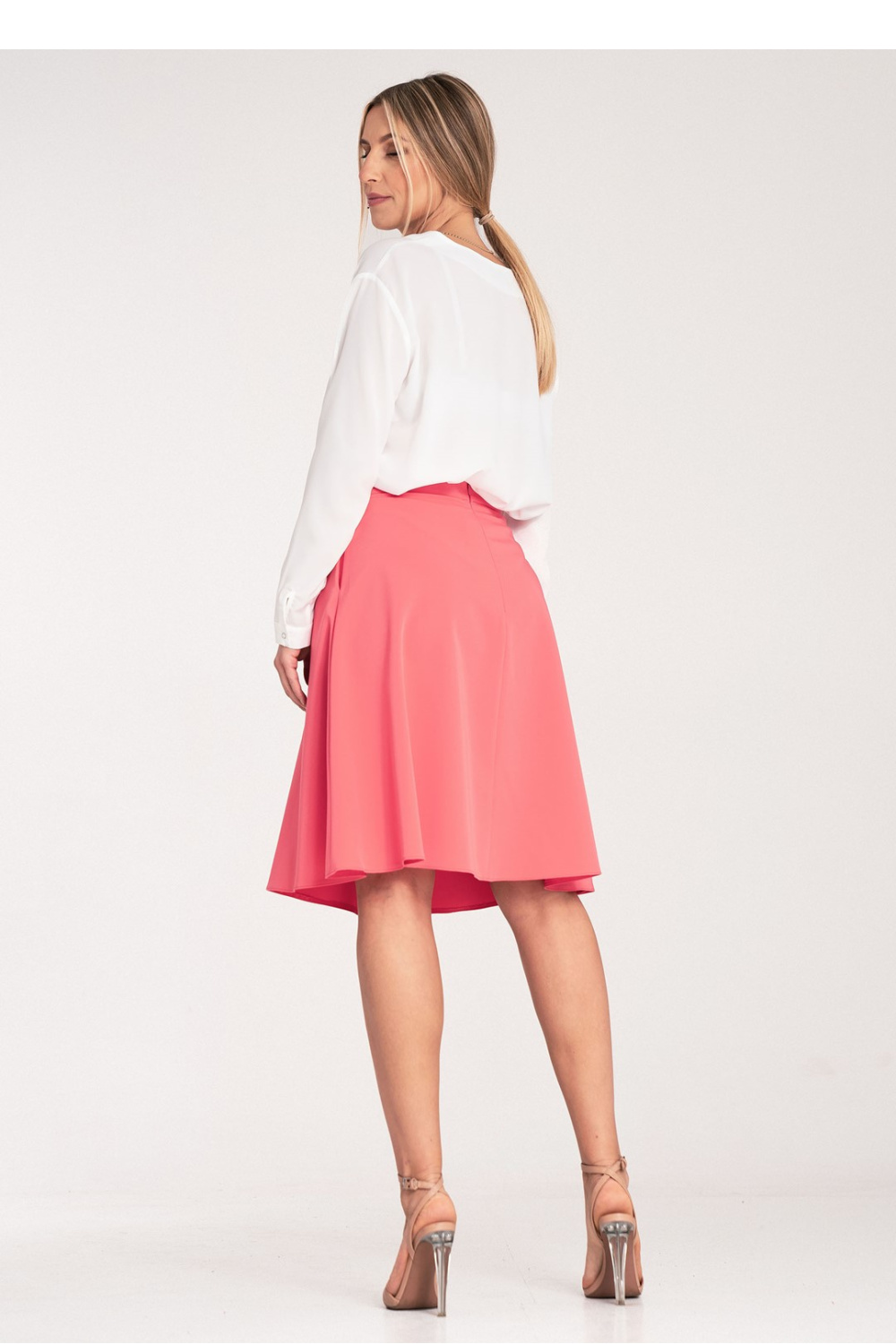 Spódnica Model M1074 Coral - Figl204318 - Różowy - obrazek 3