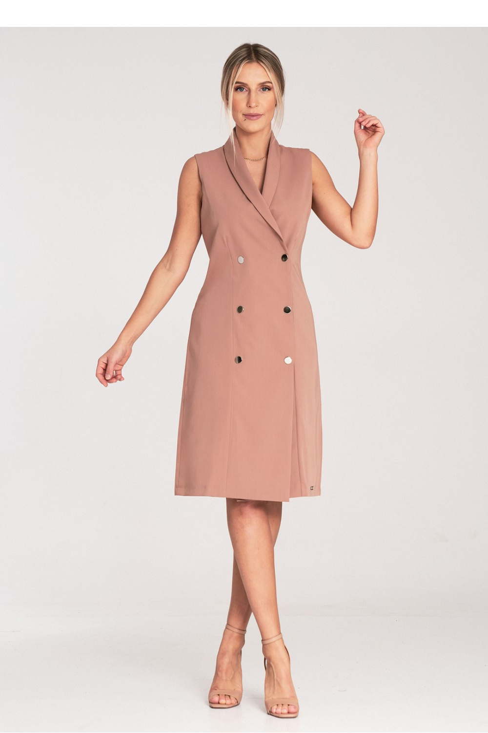 Sukienka Model M1067 Beige - Figl204331 - Beżowy