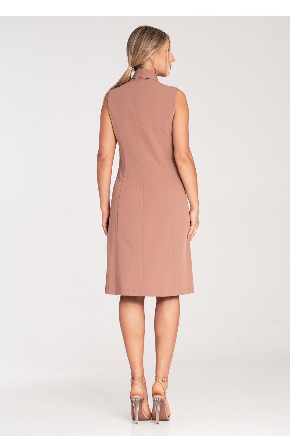 Sukienka Model M1067 Beige - Figl204331 - Beżowy - obrazek 3