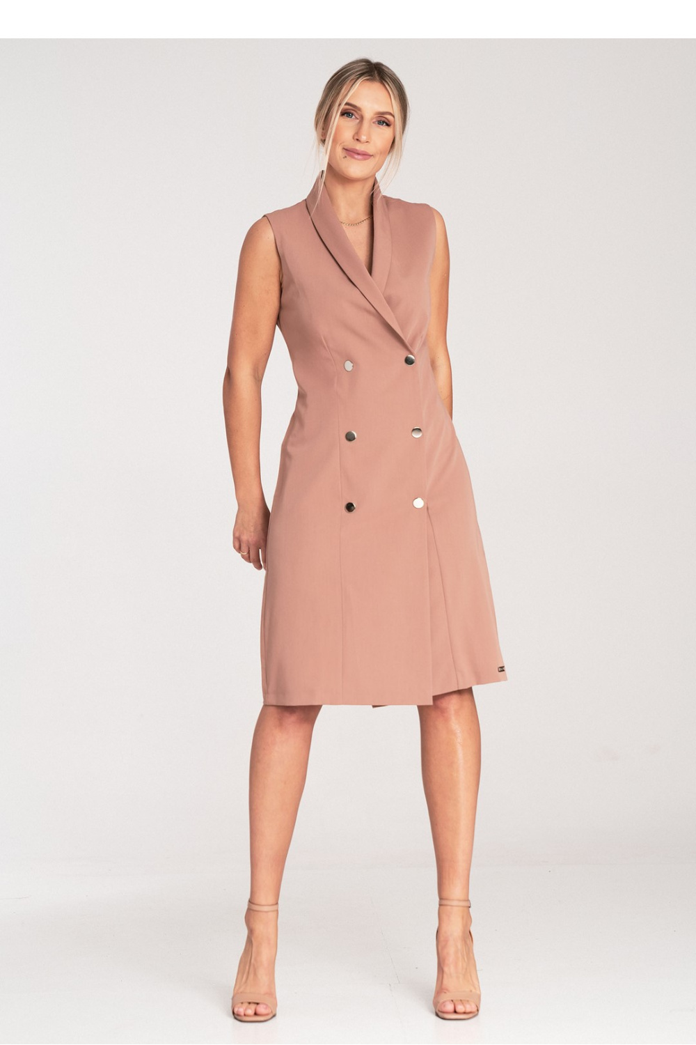 Sukienka Model M1067 Beige - Figl204331 - Beżowy - obrazek 4