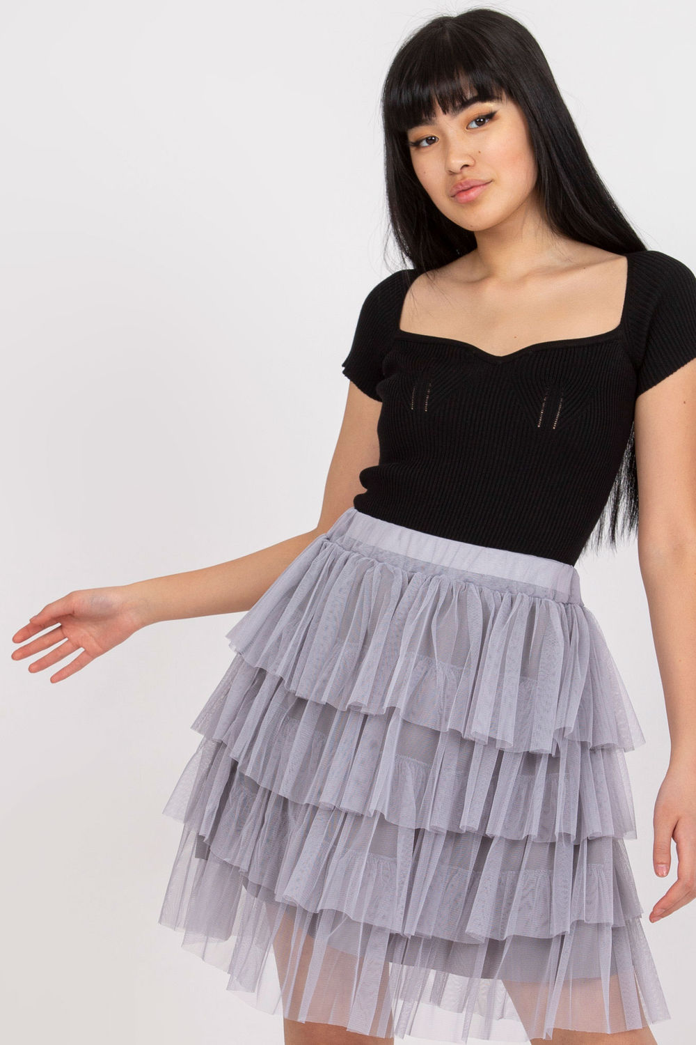 Spódnica Model TW-SD-BI-0517.84 Grey - Och Bella206148 - Szary