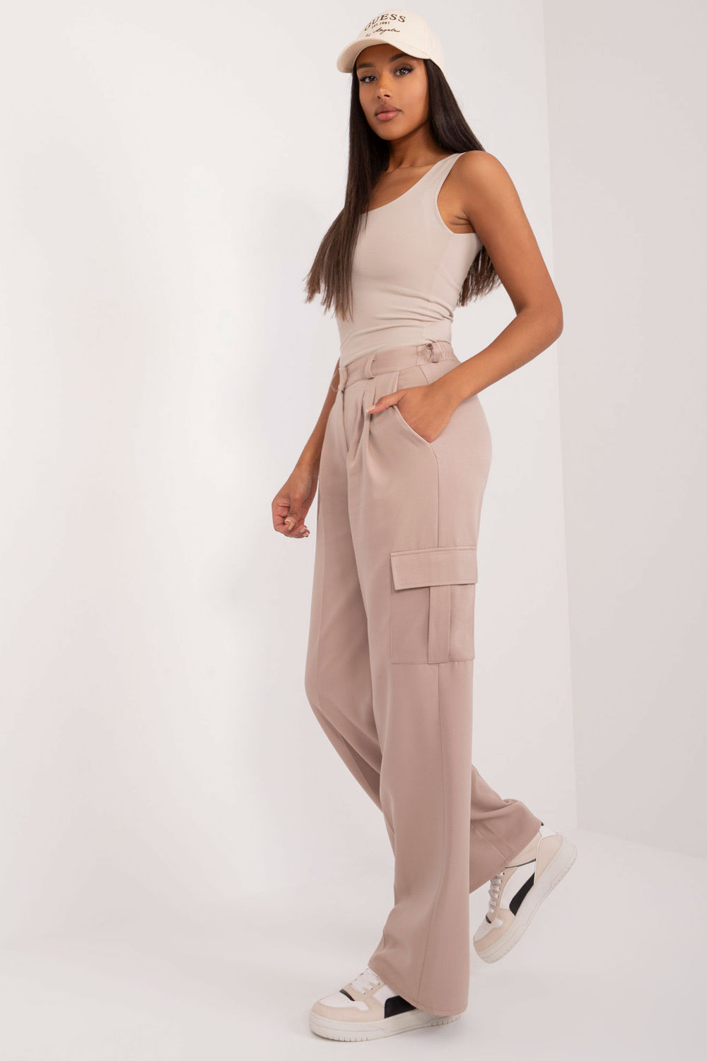 Spodnie Damskie Model LK-SP-509641.95 Beige - Lakerta206619 - Beżowy - obrazek 3