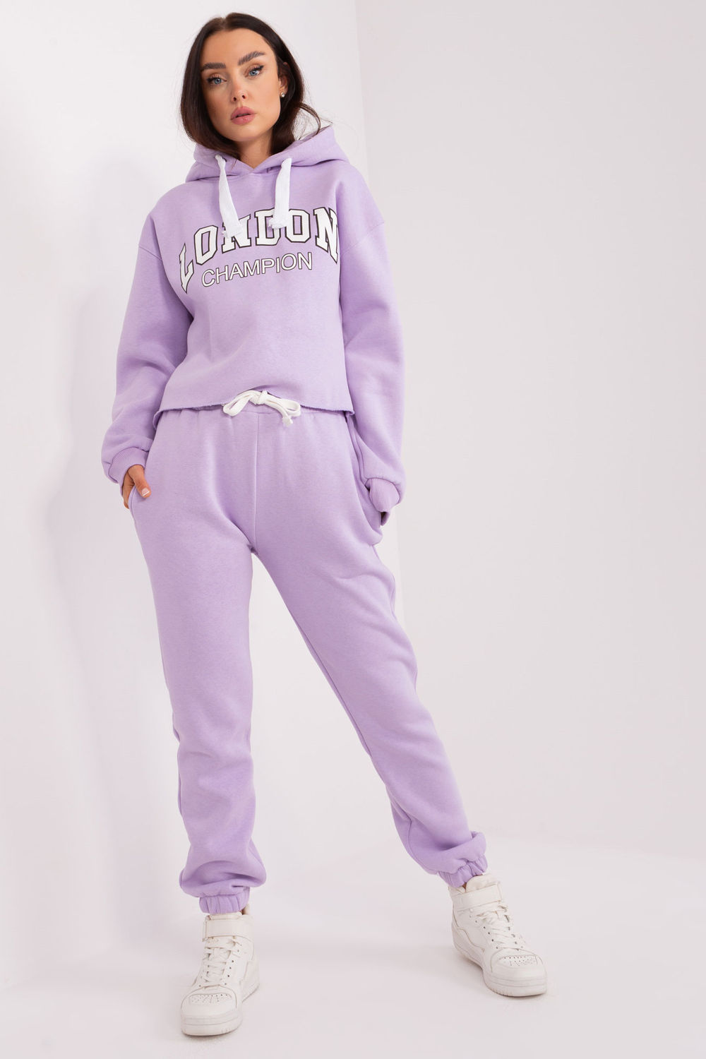 Spodnie Komplet Model EM-KMPL-720.01 Light Violet - Ex Moda206670 - Fioletowy