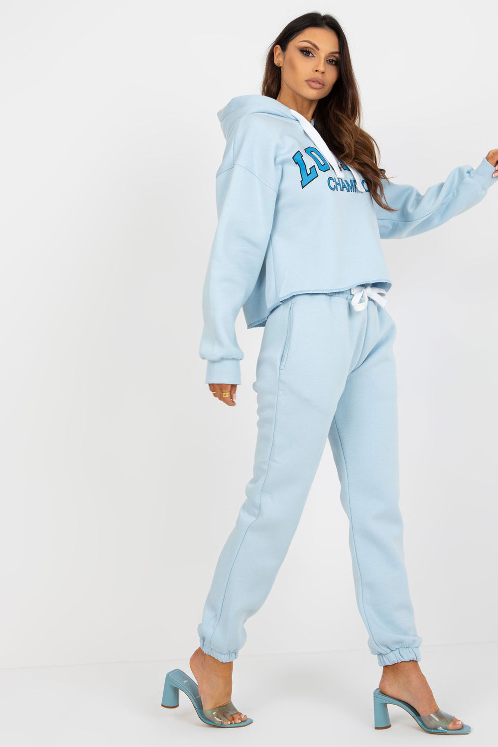 Spodnie Komplet Model EM-KMPL-720.01 Light Blue - Ex Moda206674 - Niebieski - obrazek 3