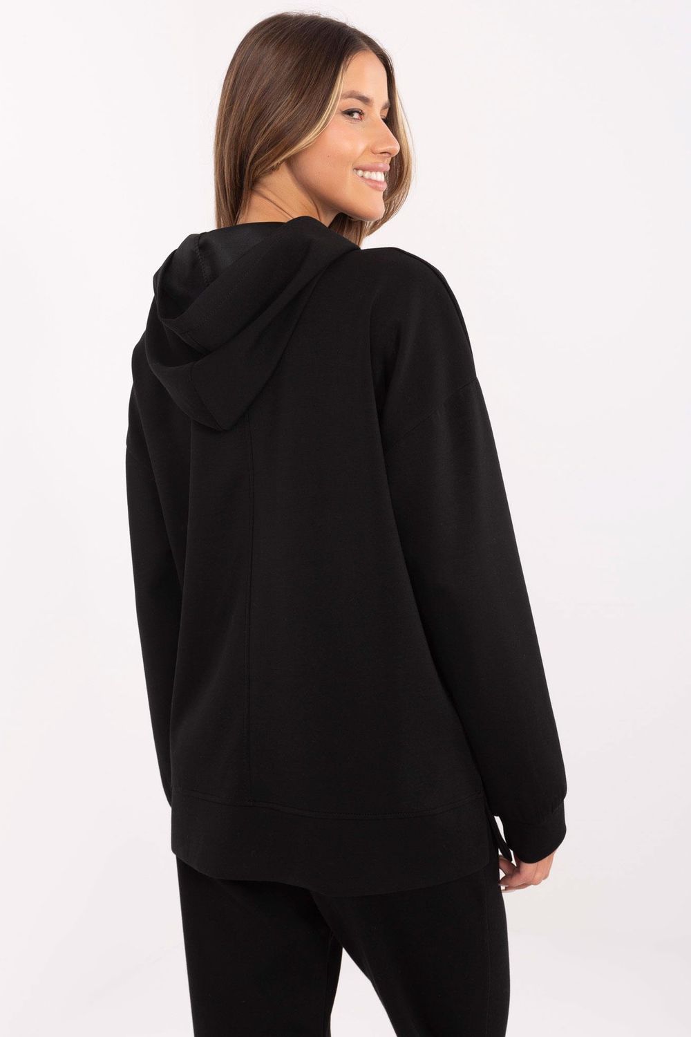 Bluza Damska Model DHJ-BL-20510.68 Black - Italy Moda207033 - Czarny - obrazek 3